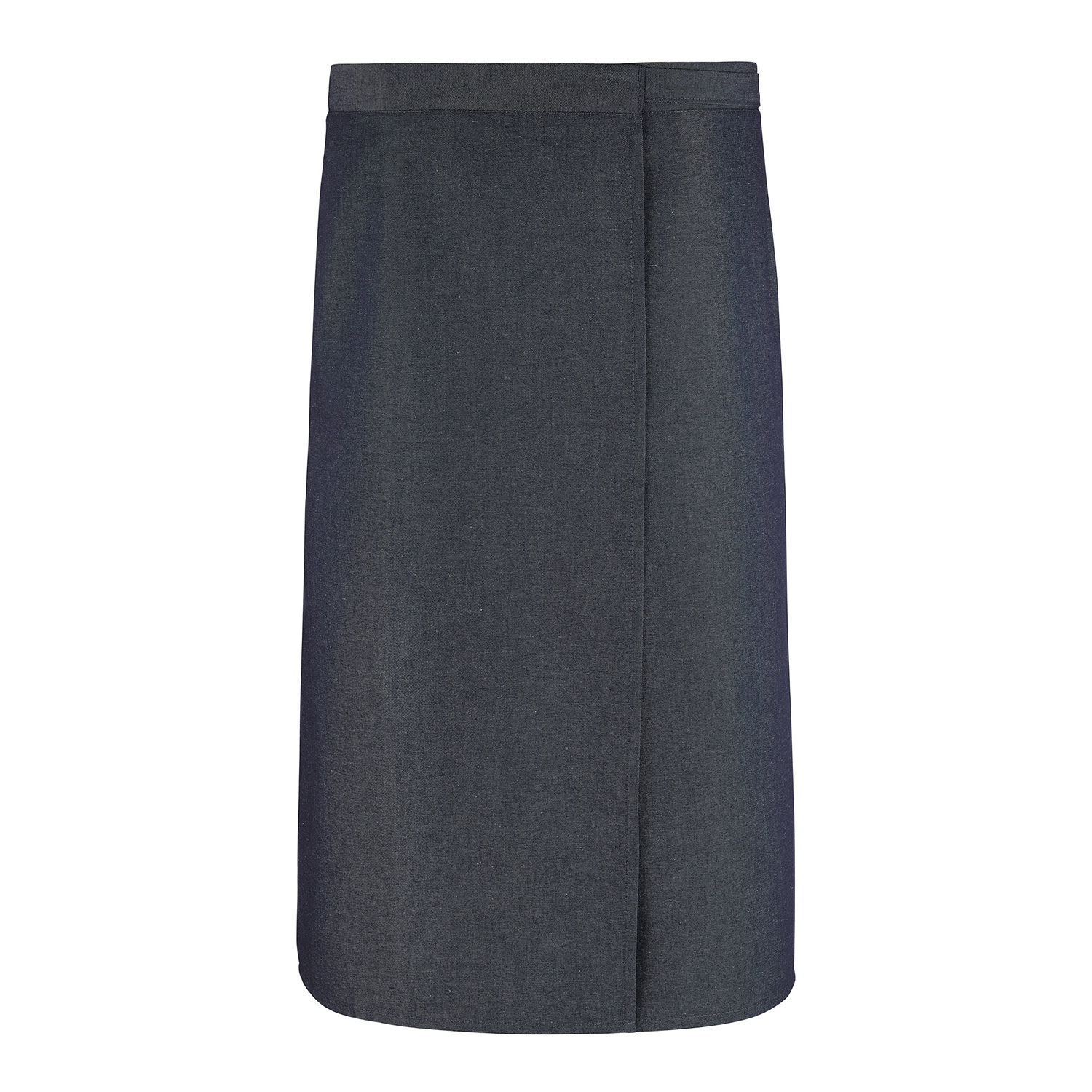 Wickel-Bistroschürze 125 x 80 cm, Jeanslook blau
