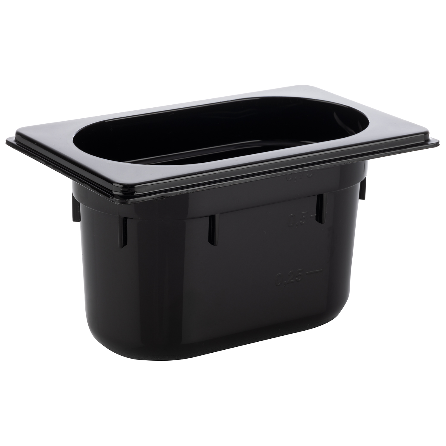 GN 1/9 Behälter, black, 17,6 x 10,8 cm, Tiefe: 100 mm               