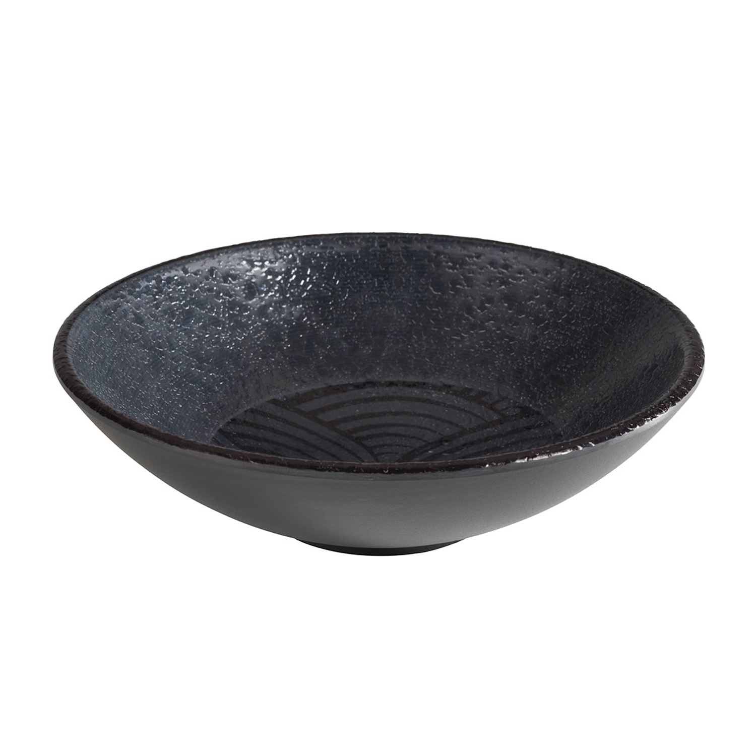 Schale -DARK WAVE- Ø 17,5 cm, H: 5 cm, 0,5 Liter Melamin 