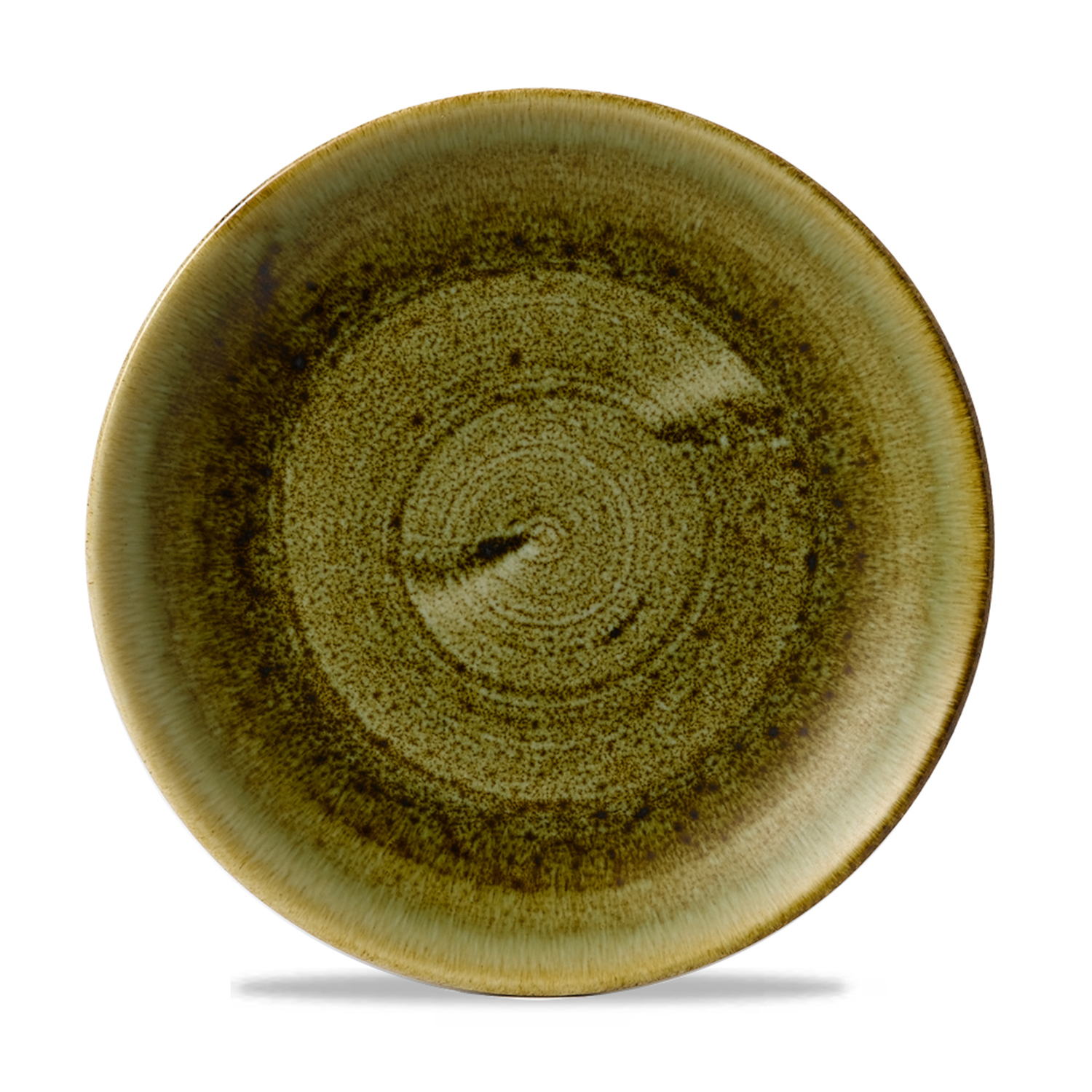 Coup Teller flach 28,8 cm, Stonecast Plume Olive