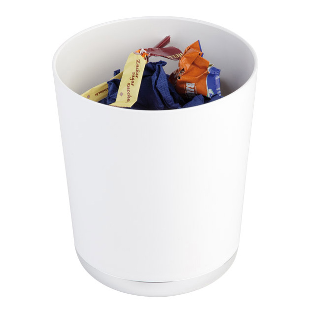 Tischreste- / Besteckbehälter Ø 13 cm, H: 15 cm SAN, weiß 