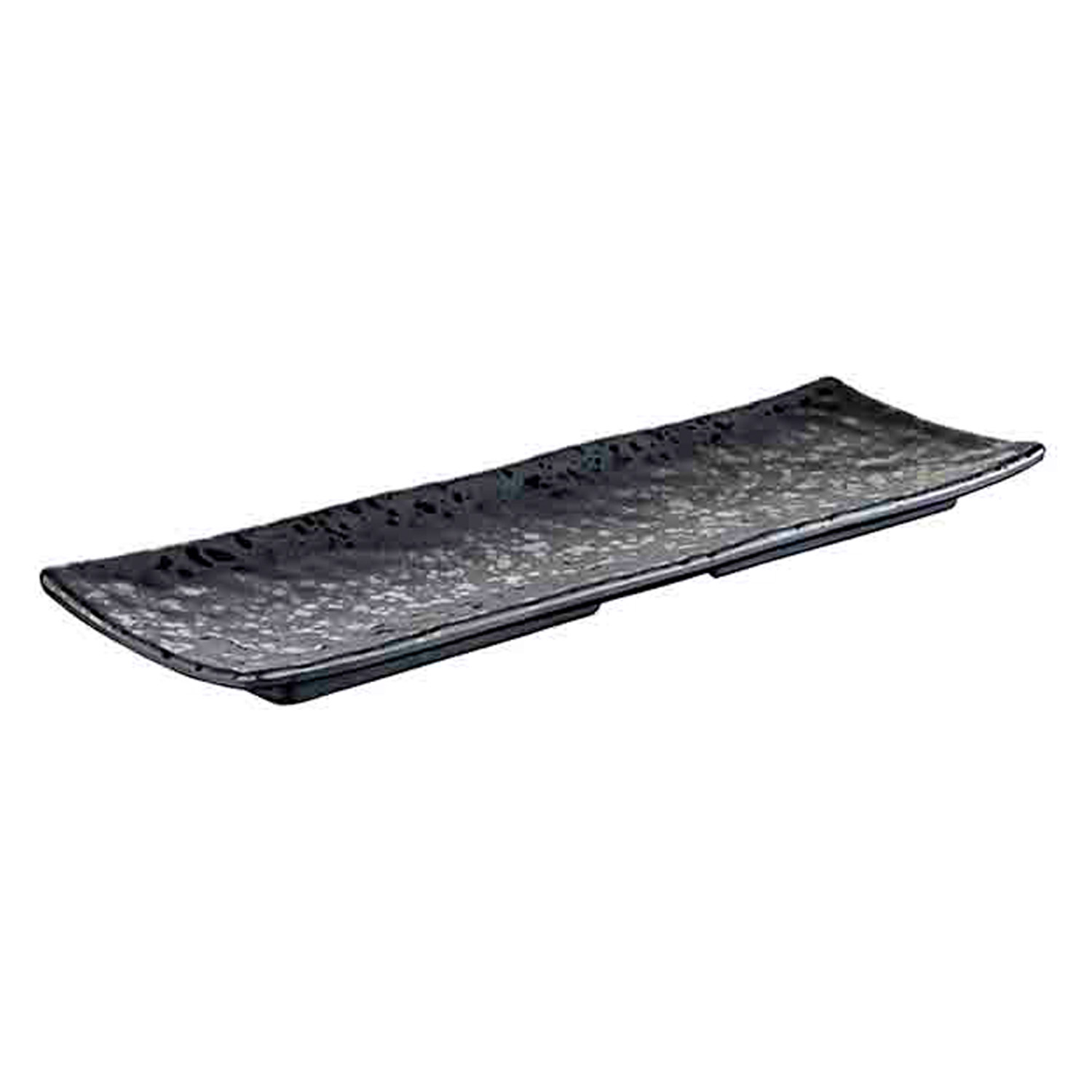 Tablett -GLAMOUR- 37 x 11 cm, H: 2,5 cm Melamin, schwarz 