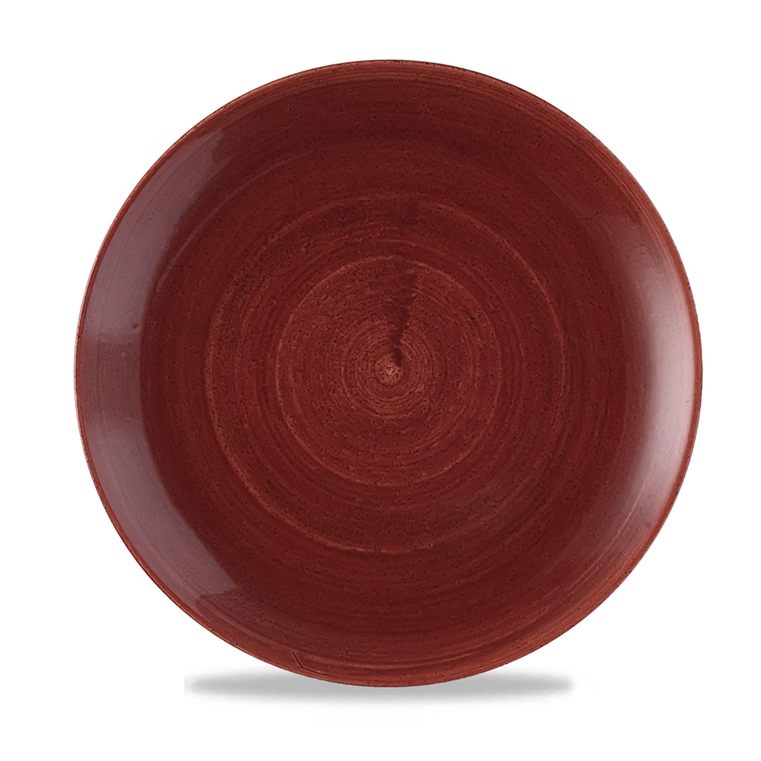 Coup Teller flach 28,8 cm, Stonecast Patina Rust Red