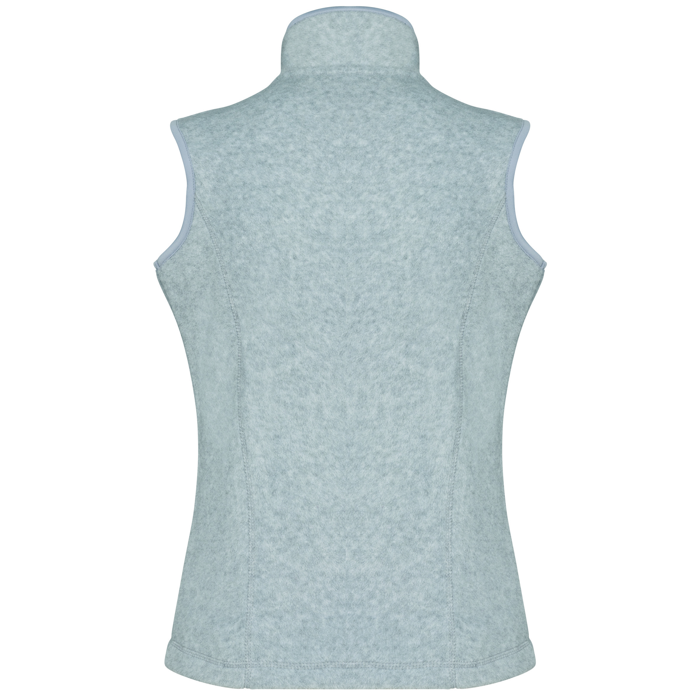 Damen-Fleece-Weste, aschgrau