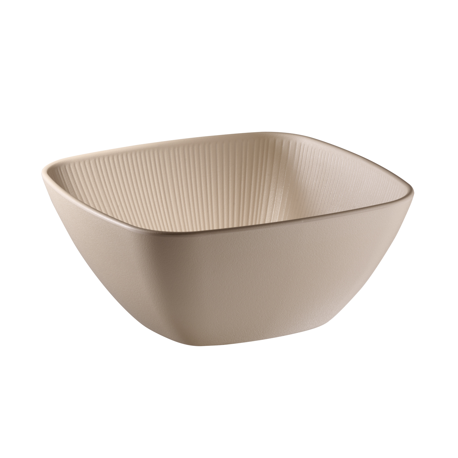 Schale -NERO- 25 x 25 cm, H: 11 cm, Melamin, sand