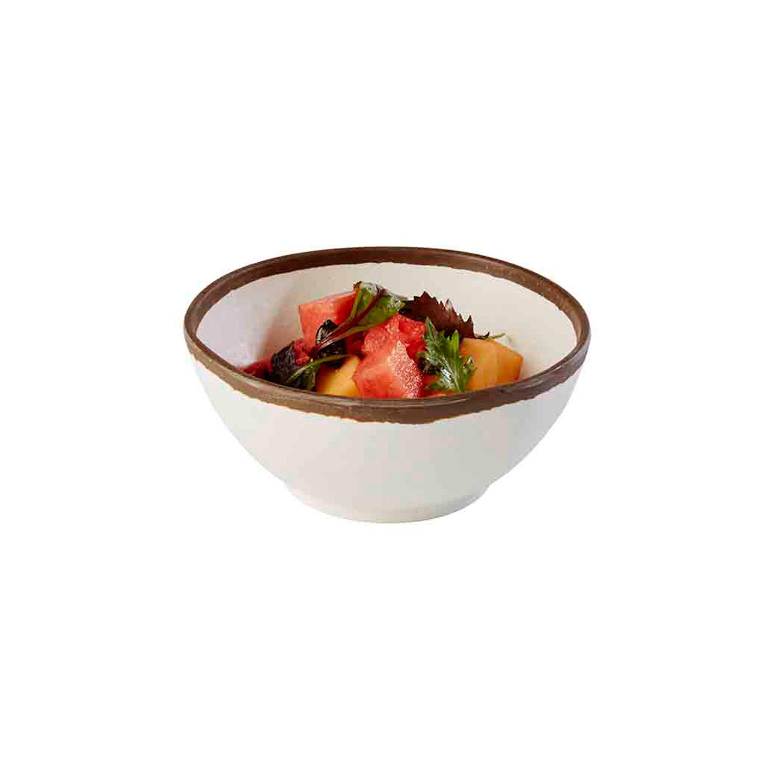 Schale -CROCKER- Ø 16 cm, H: 7 cm, 0,7 Liter Melamin, creme 