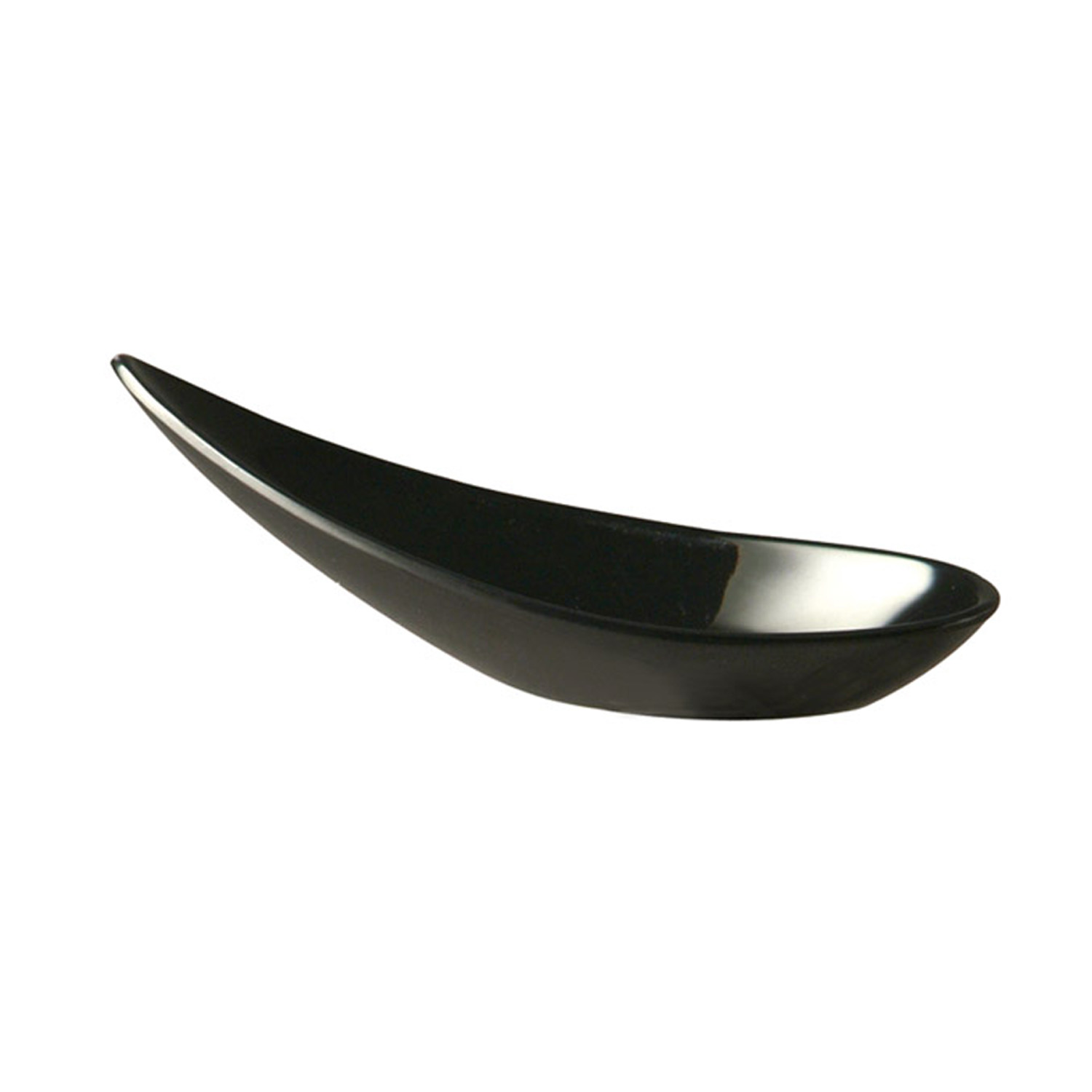Fingerfood-Löffel -MING HING- 11 x 4,5 cm, H: 4 cm Melamin, schwarz 
