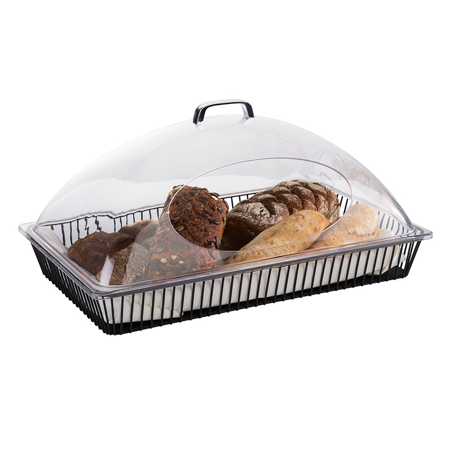 GN 1/1 Korb -URBAN- 53 x 32,5 cm, H: 7,5 cm Metall, schwarz 