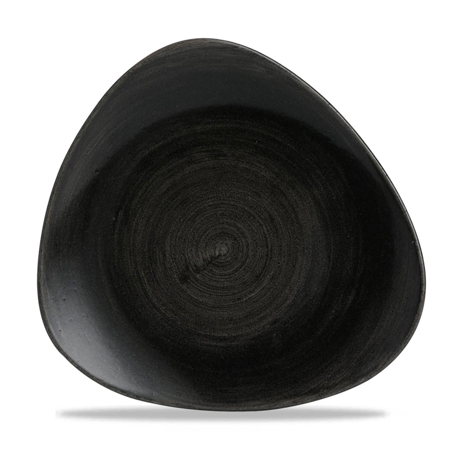 Triangle Teller flach 26,5 cm, Stonecast Patina Iron Black
