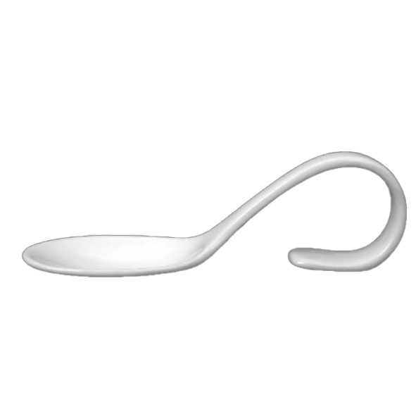  Finger Food Tasting Löffel, 14cm weiß