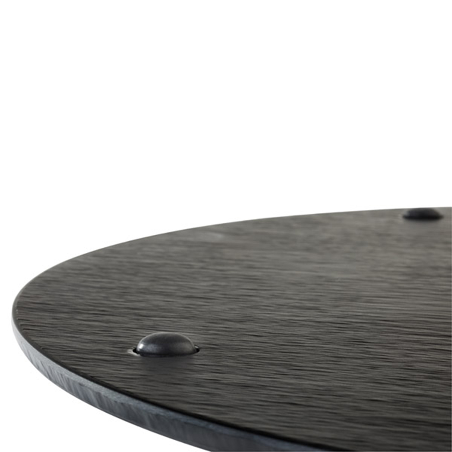 Tablett -SLATE- Ø 40 cm, H: 1 cm Melamin, schwarz, Schieferlook