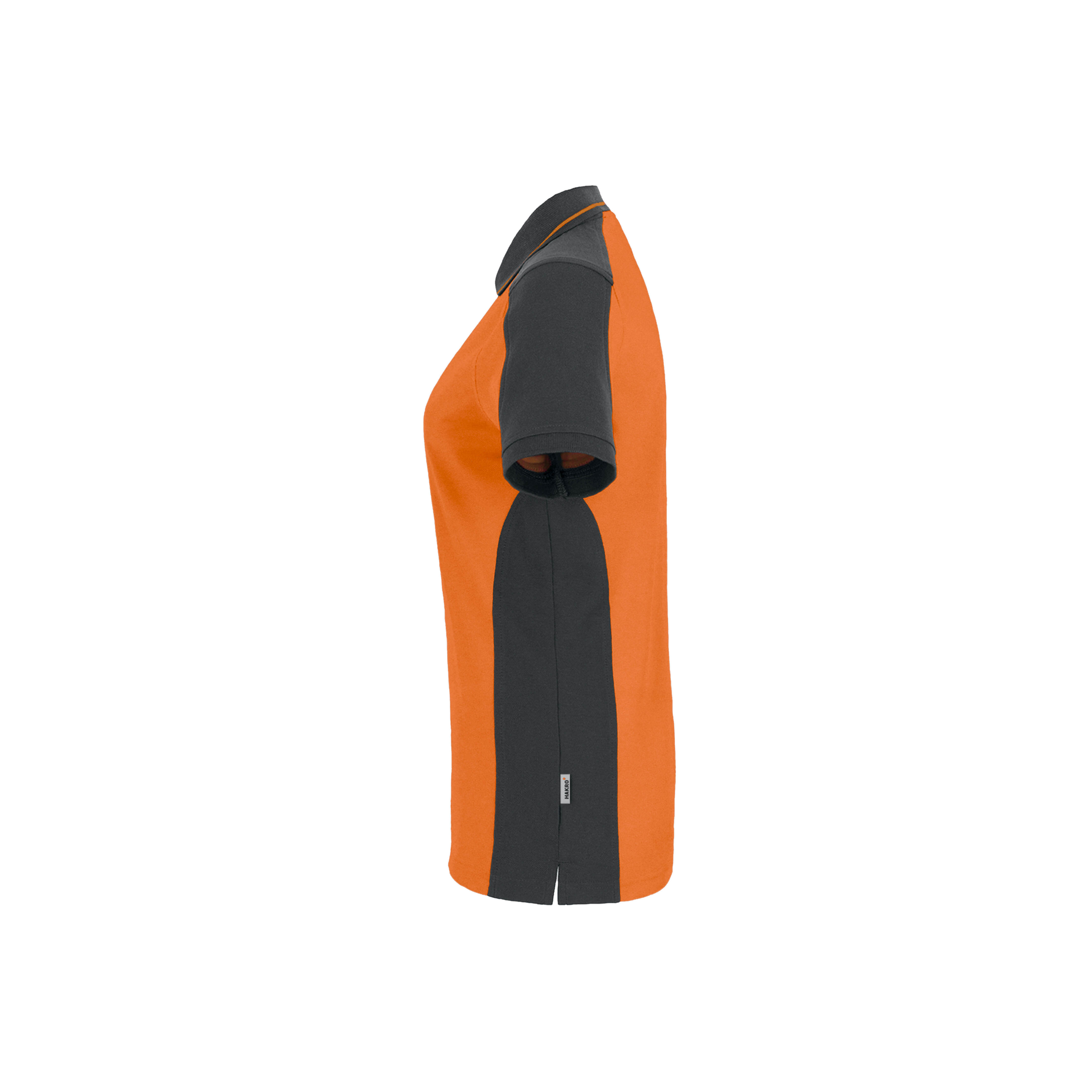 Woman-Polo Contrast, orange/anthrazit