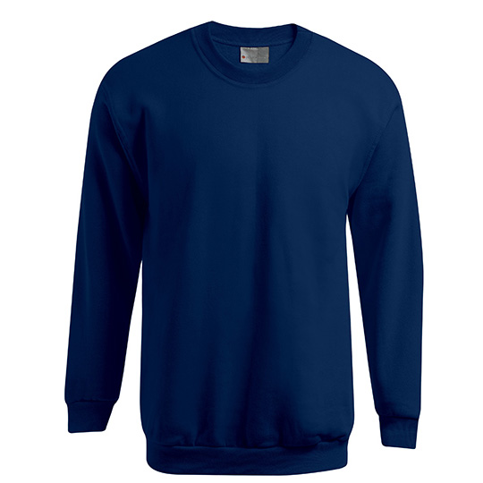 Sweatshirt Premium, runder Halsausschnitt, navy