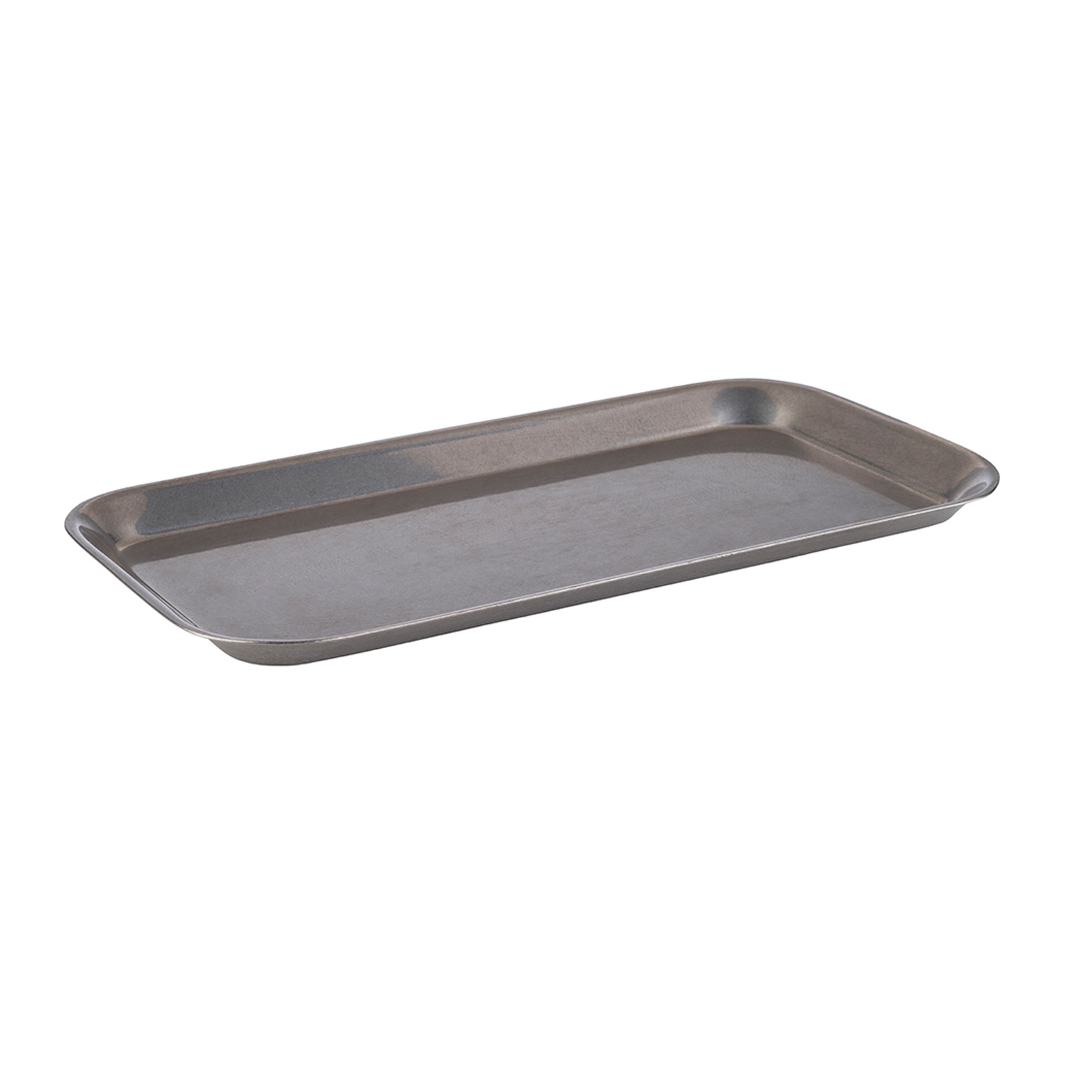 Tablett -VINTAGE- 26 x 13,5 cm, H: 1,5 cm Edelstahl 