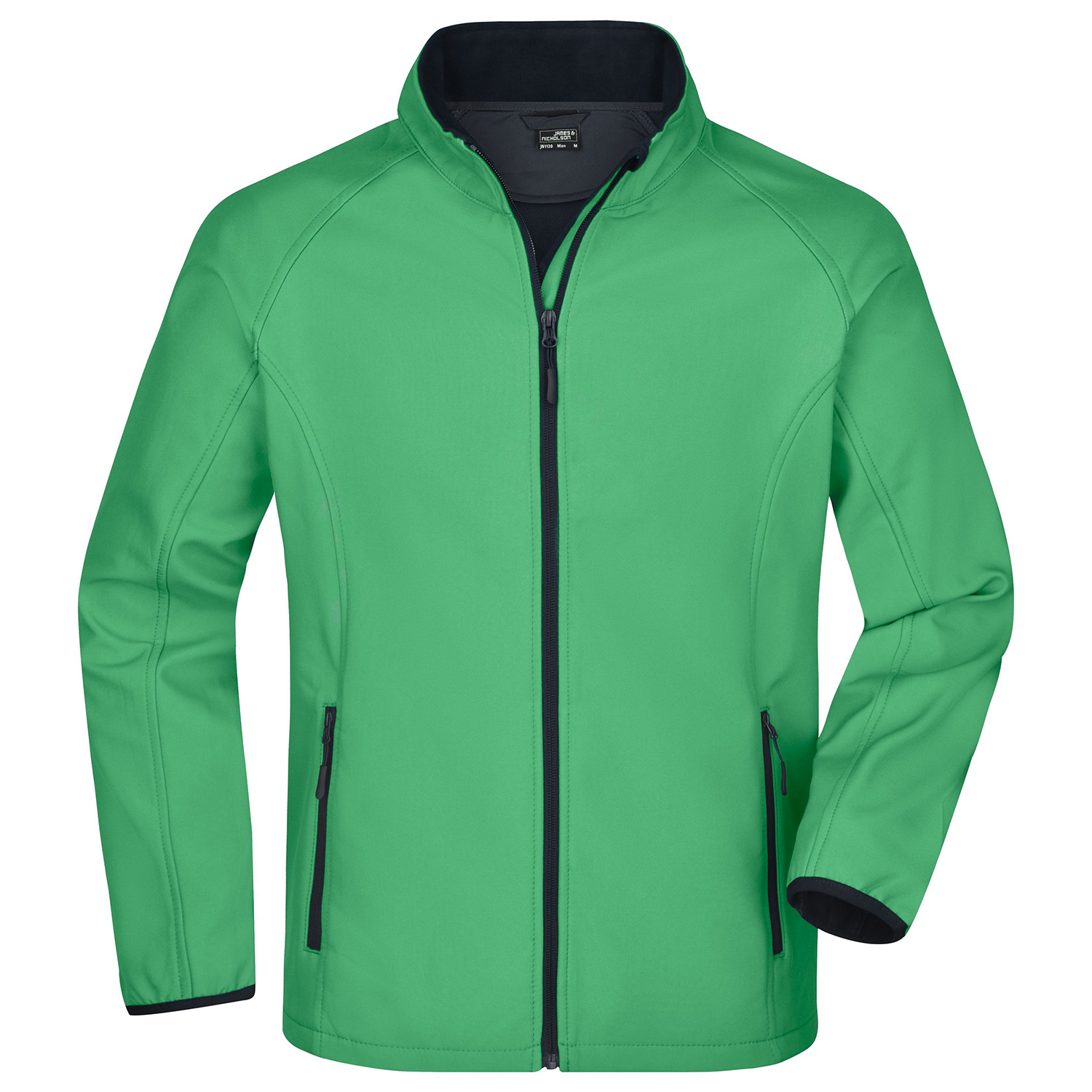 Herren-Softshelljacke, grün/marine