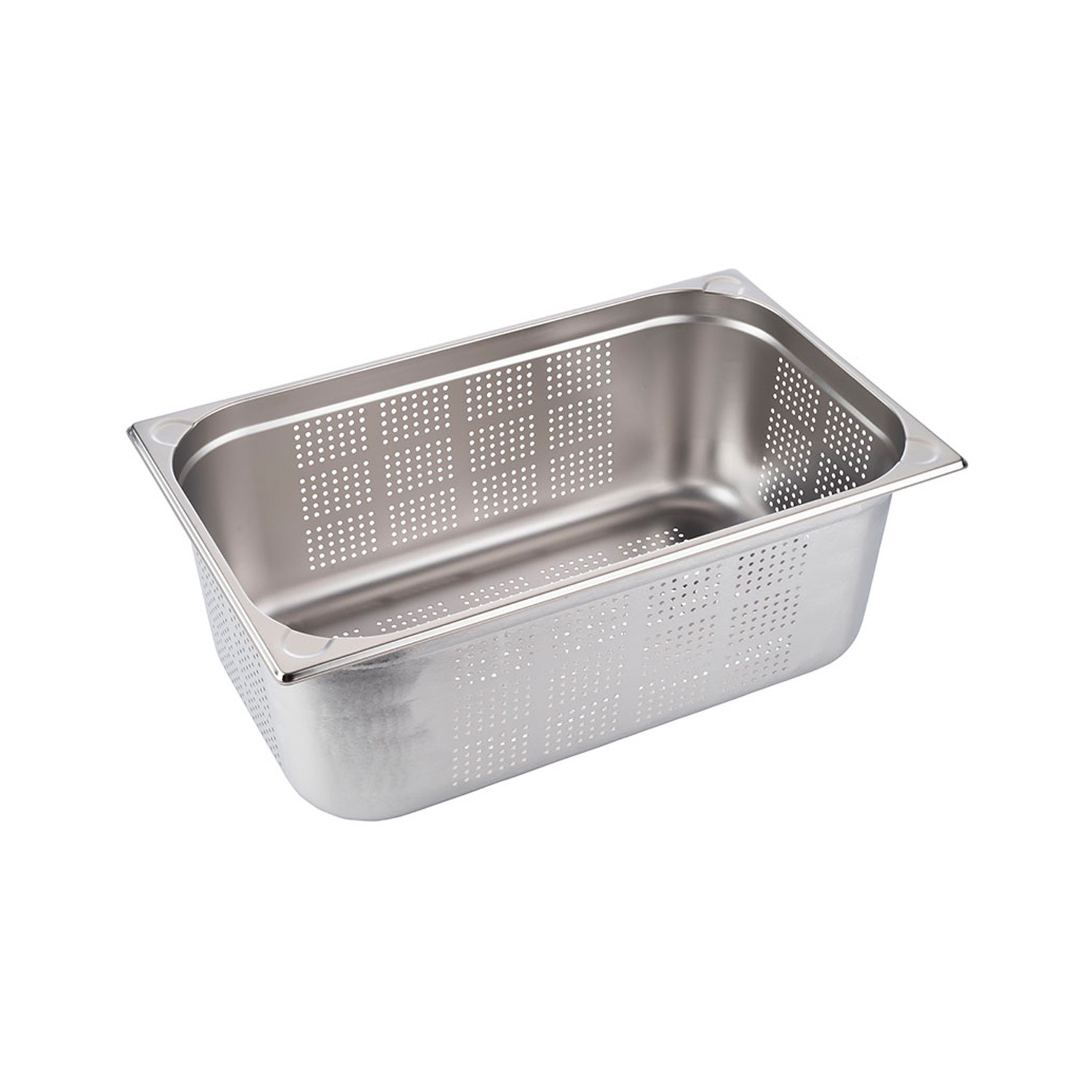 GN 1/1 Behälter, perforiert 53 x 32,5 cm, Tiefe: 200 mm Edelstahl, 28 Liter 