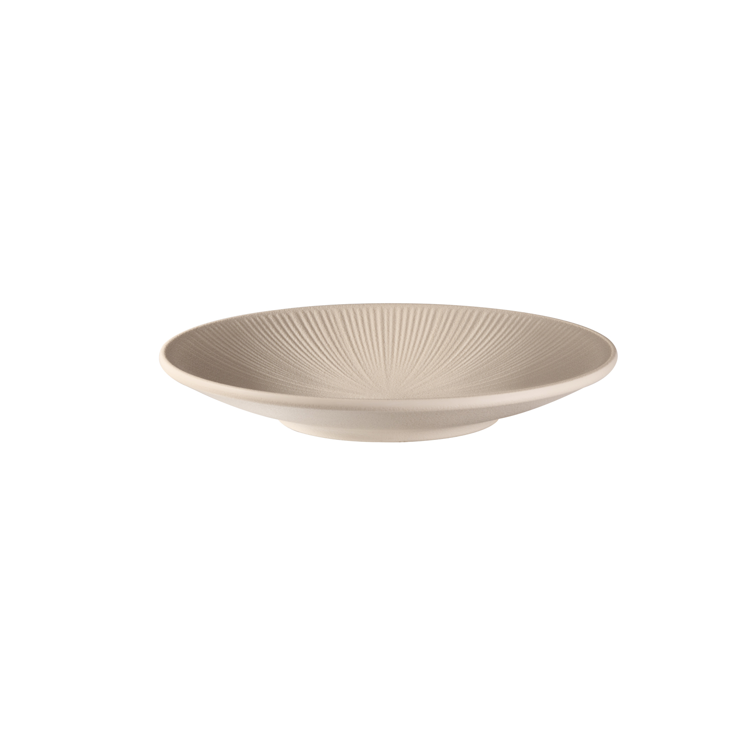 Teller -NERO- Ø 21 cm, H: 3 cm, Melamin, sand