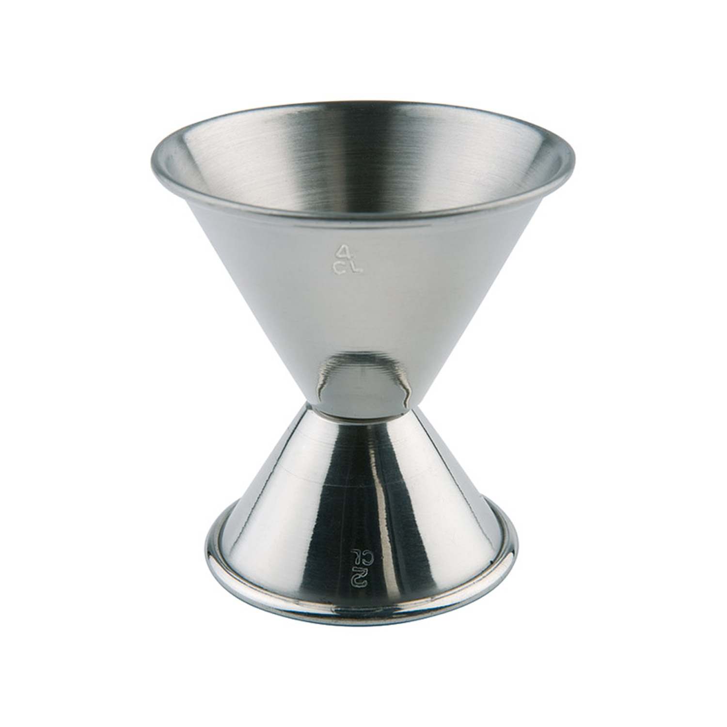 Barmaß Ø 6 / 5 cm, H: 6 cm Edelstahl, hochglanzpoliert 