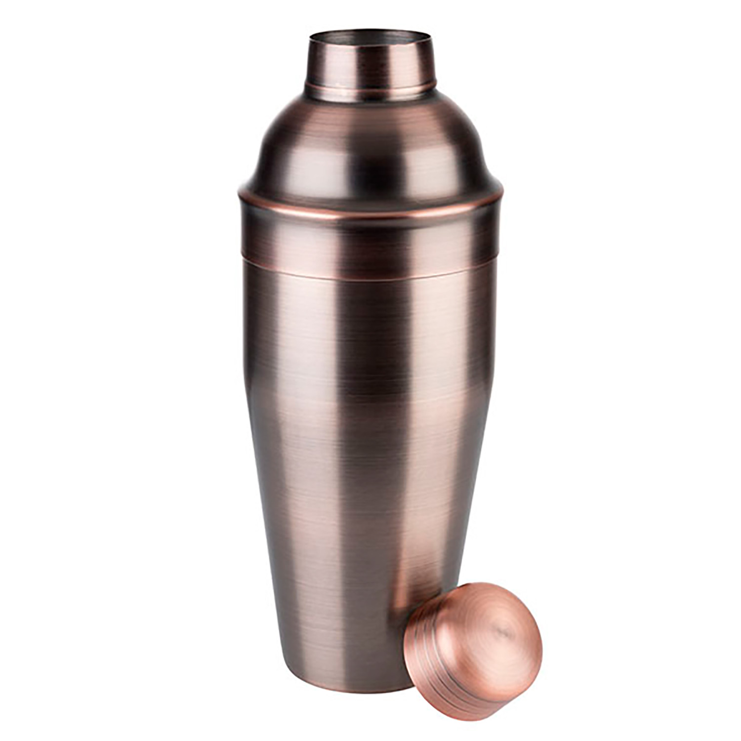 Shaker -CLASSIC- Ø 9 cm, H: 23 cm, 0,7 Liter Edelstahl, Antik-Kupfer-Look 