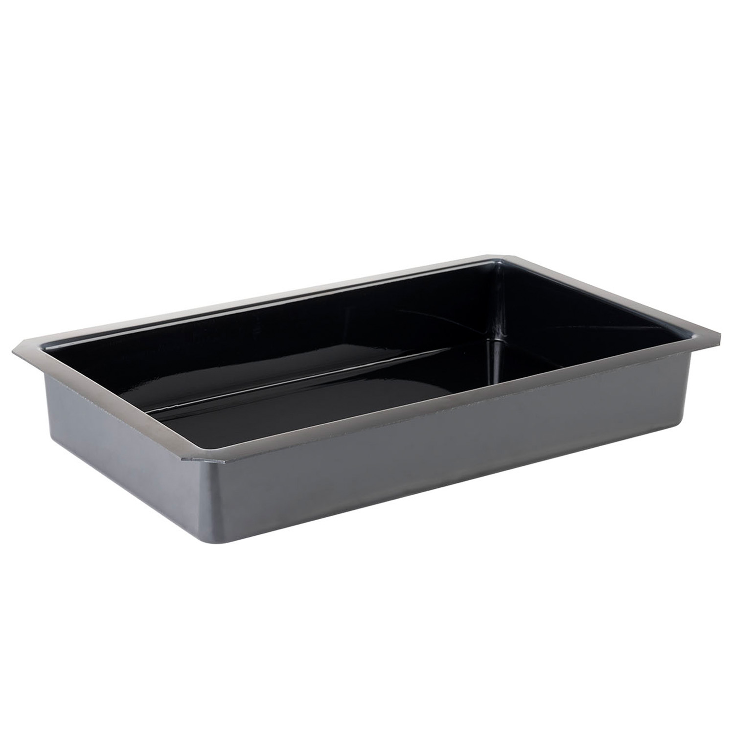 GN 1/1 Einsatz - SUPERBOX- 53 x 32,5 cm, H: 8,5 cm Polystyrol, schwarz 