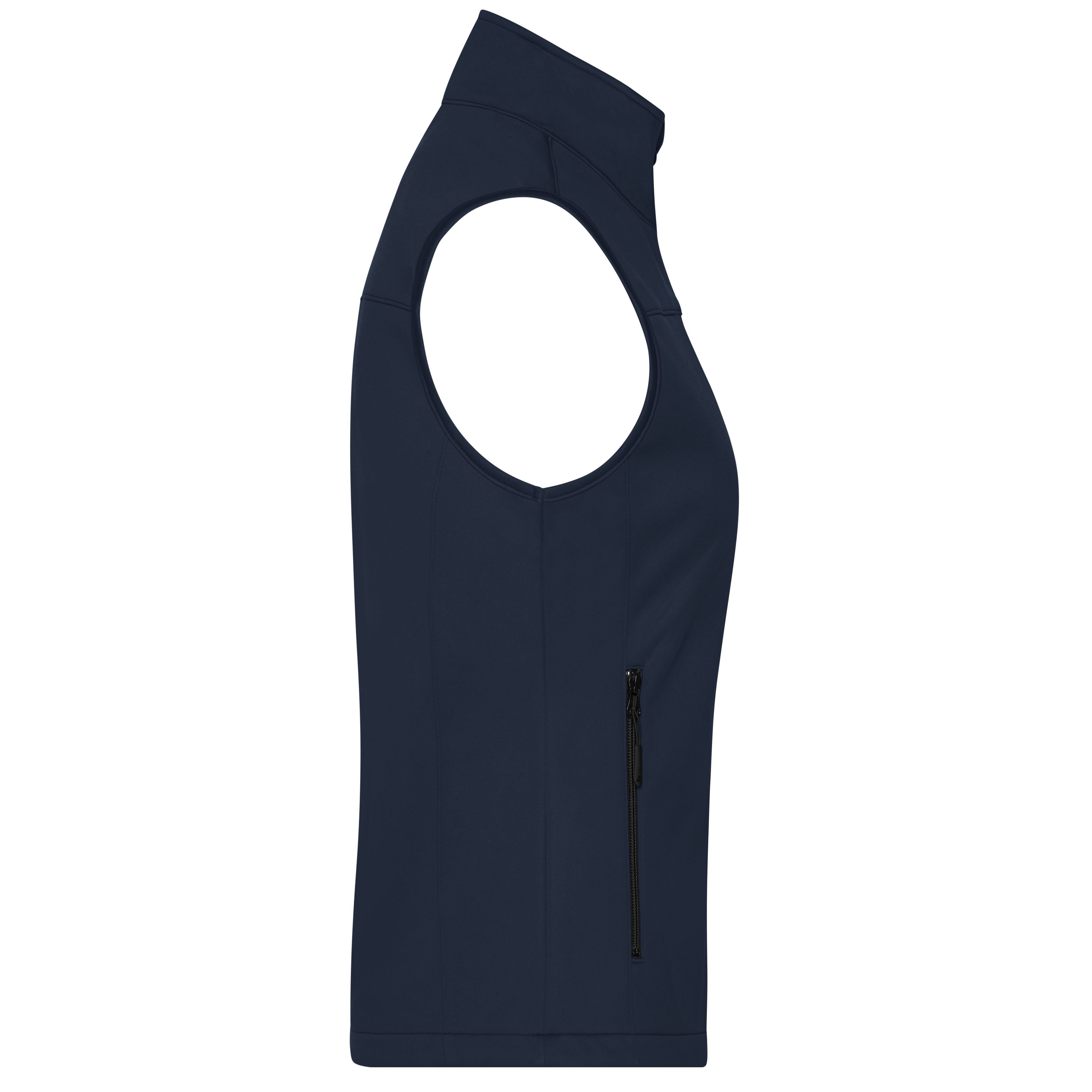 Damen-Softshellweste aus recyceltem Polyester, navy