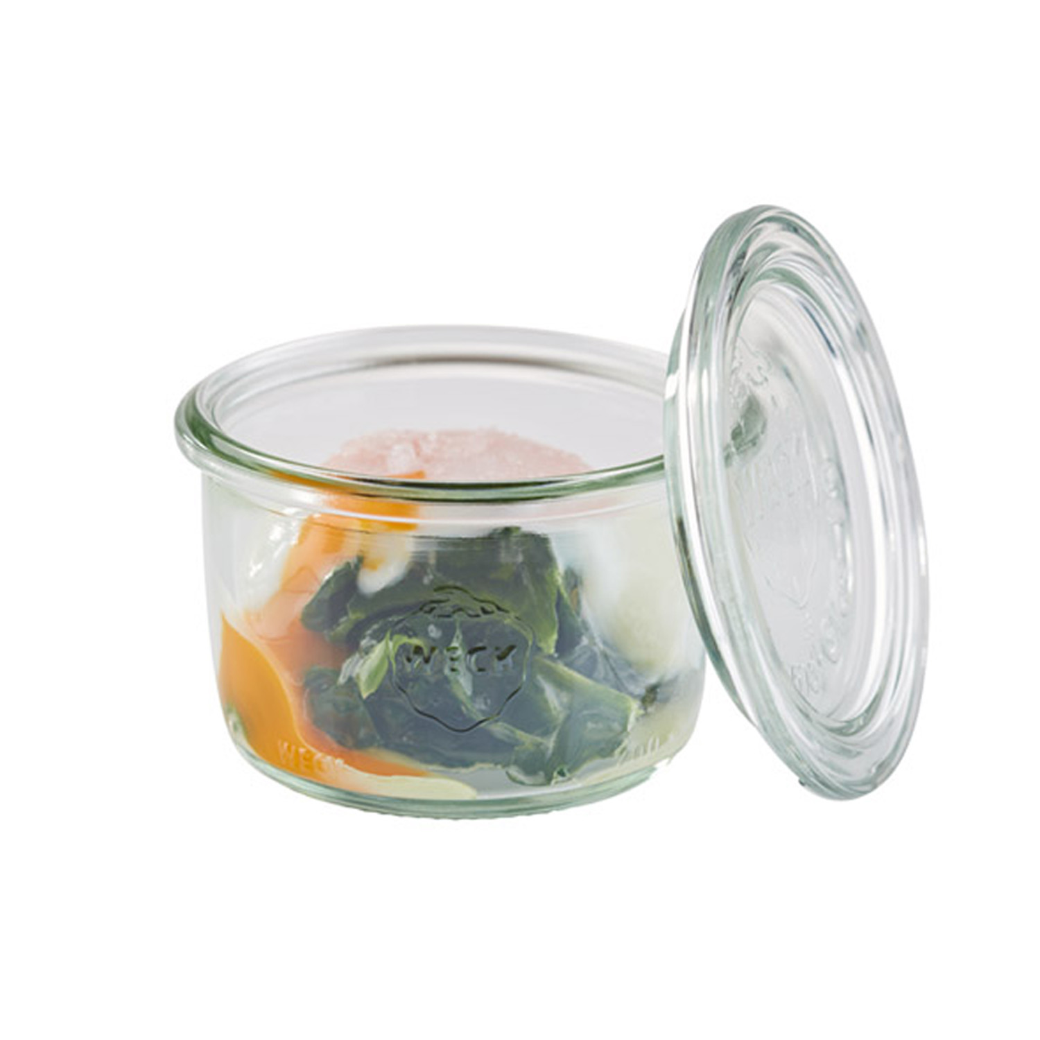 Weck-Glas mit Deckel, 12er SetØ 9 cm, H: 6 cm Sturzform 200 ml 