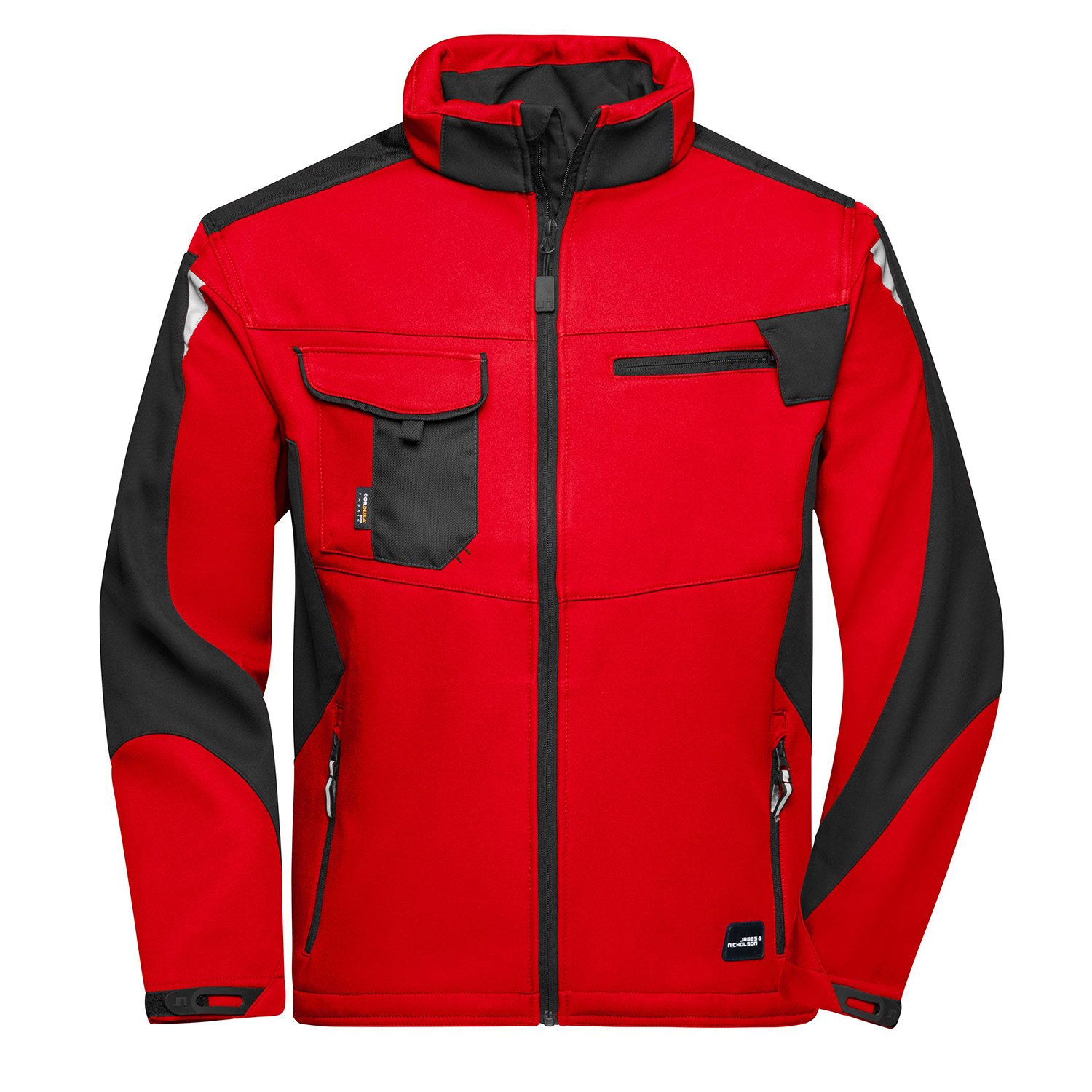 Workwear Softshell-Jacke Strong, red/black