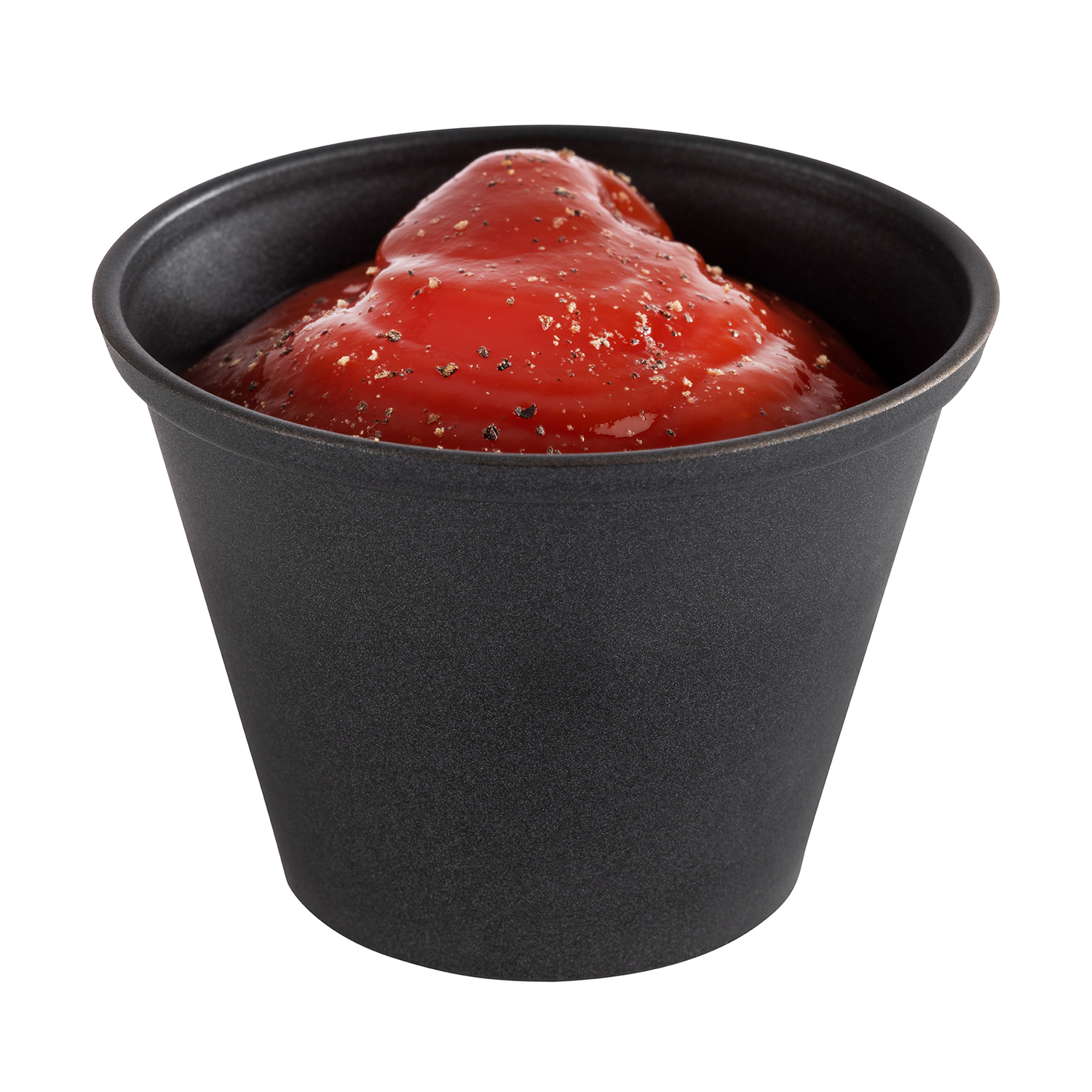 Dipschälchen -LEVANTE- schwarz, 6er Set Ø 6 cm, H: 4,5 cm, 60 ml    