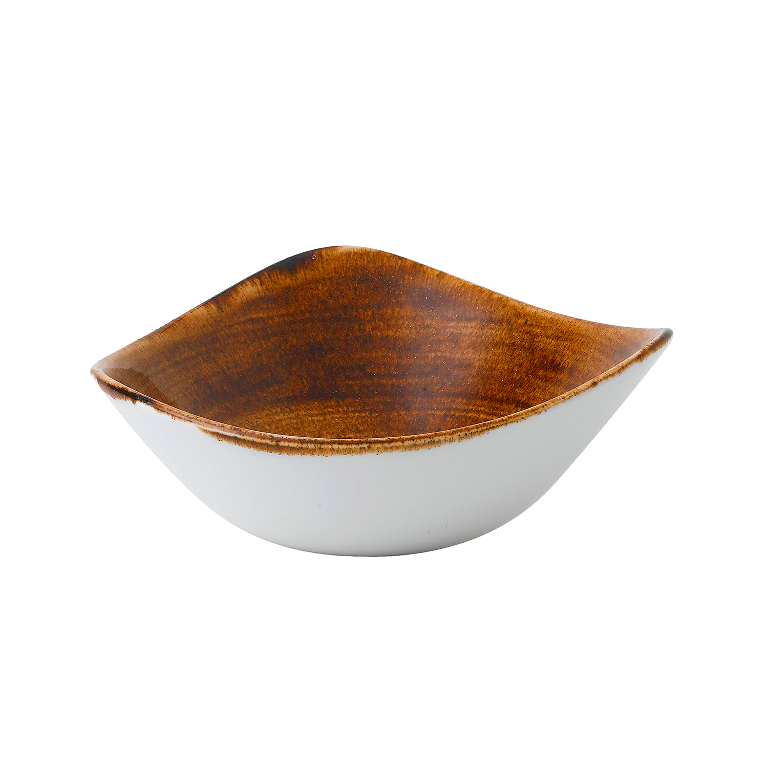 Triangle Bowl 18,5 cm, Stonecast Patina Vintage Copper