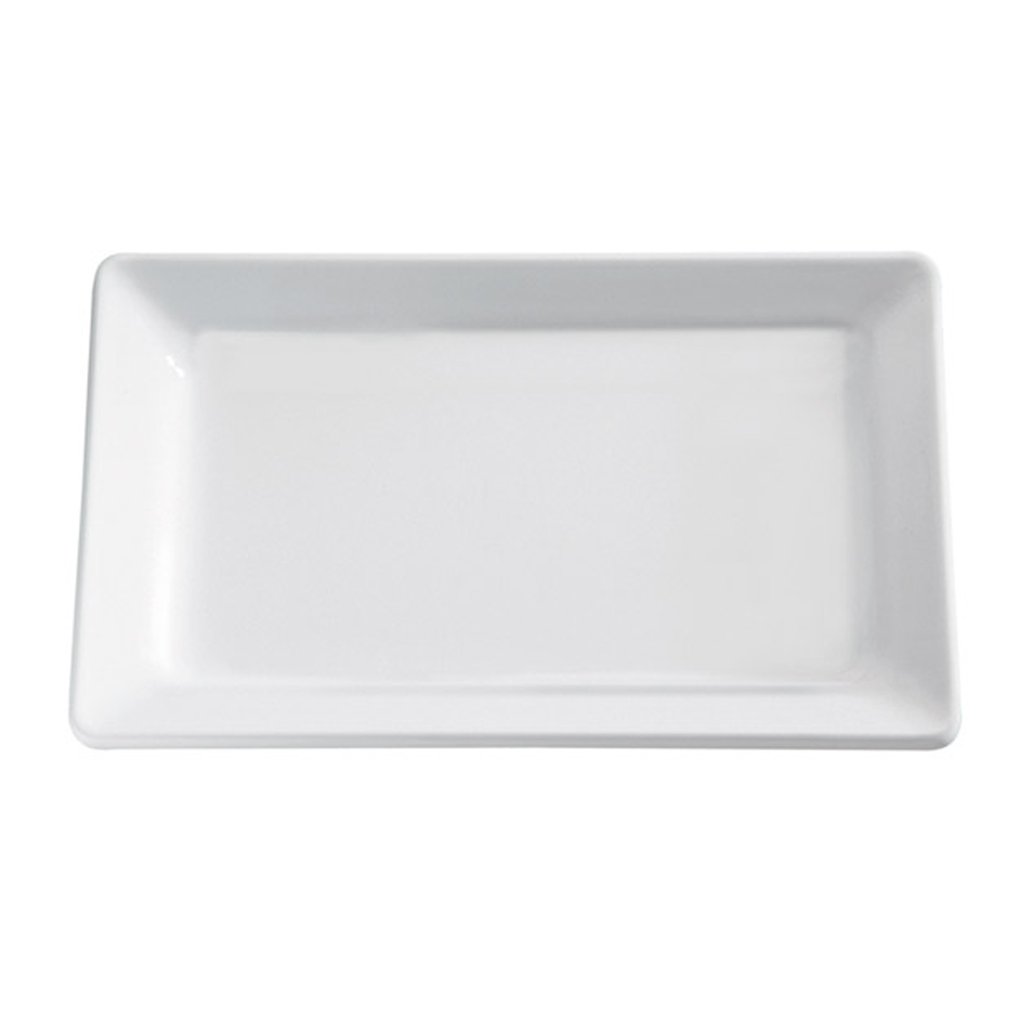 Tablett -PURE- 35,5 x 18 cm, H: 3 cm Melamin, weiß 