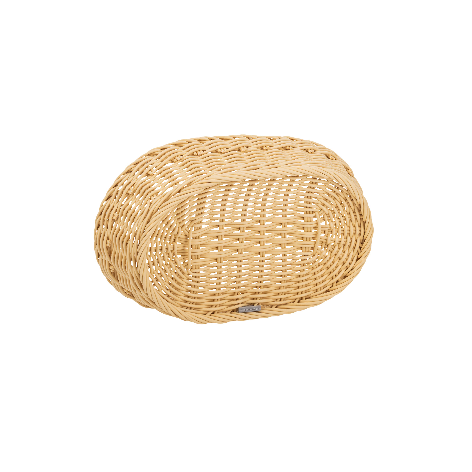 Tischkorb oval 28 x 16 x 8 cm, hellbeige