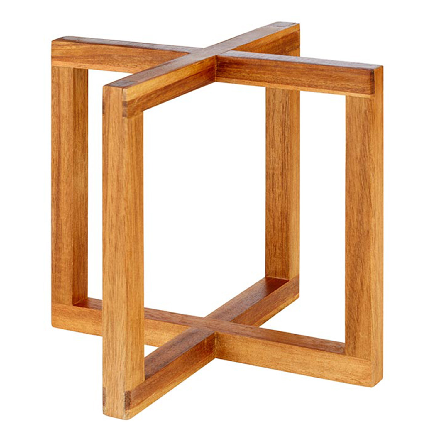 Buffetständer -WOOD- 20 x 20 cm, H: 17,5 cm Akazienholz 