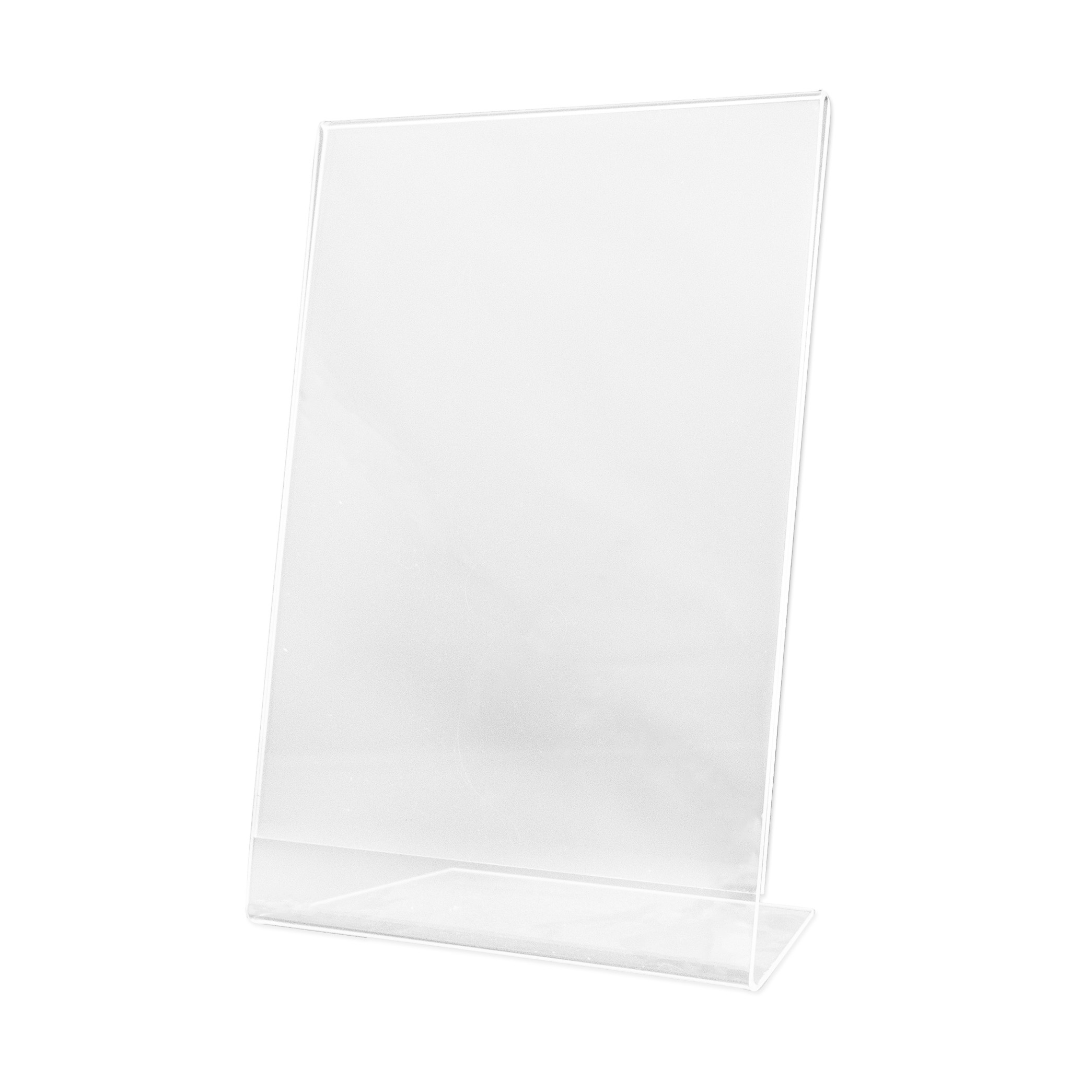 Aufsteller L-Form A4 hoch, Acrylglas transparent