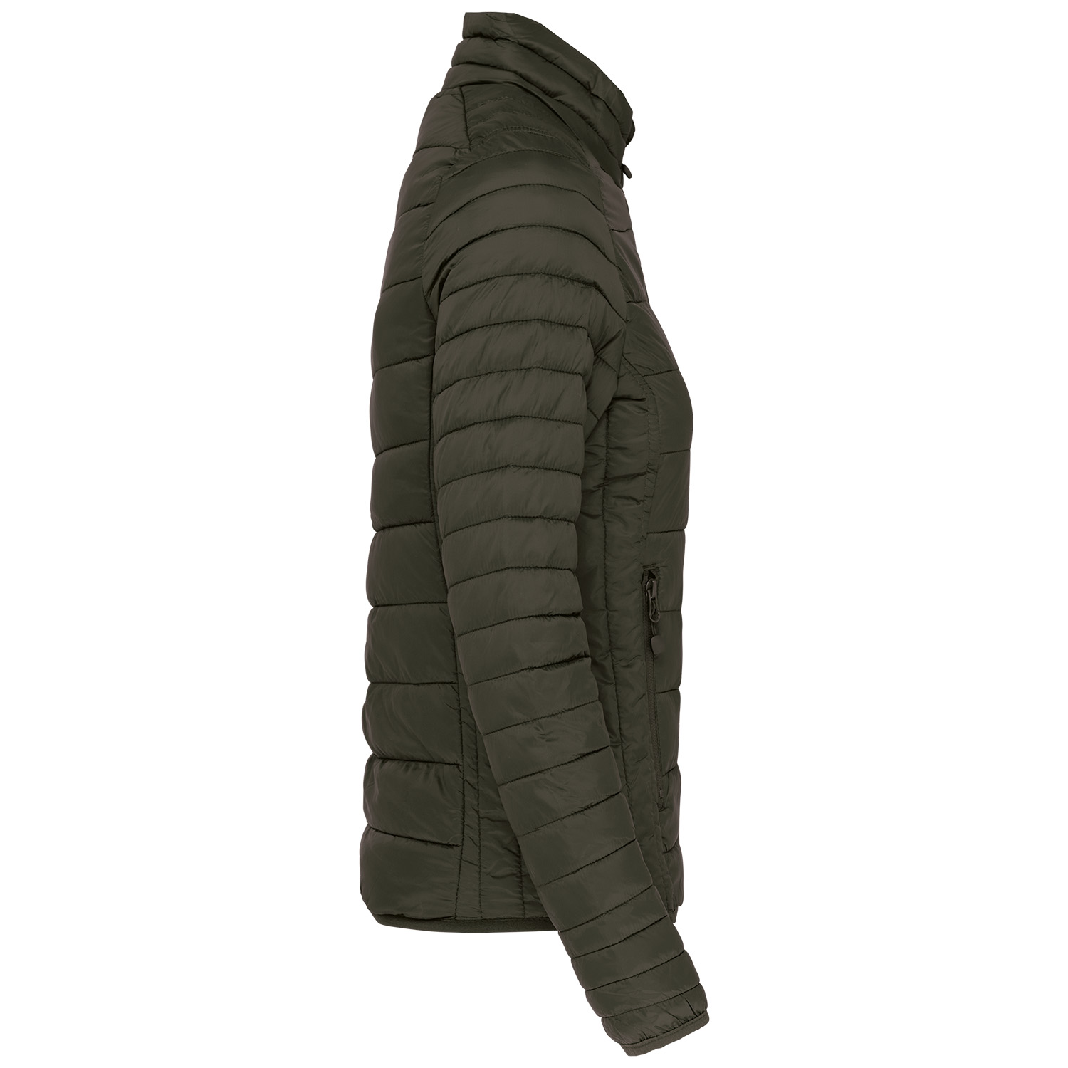 Leichte Damen-Steppjacke, dark khaki