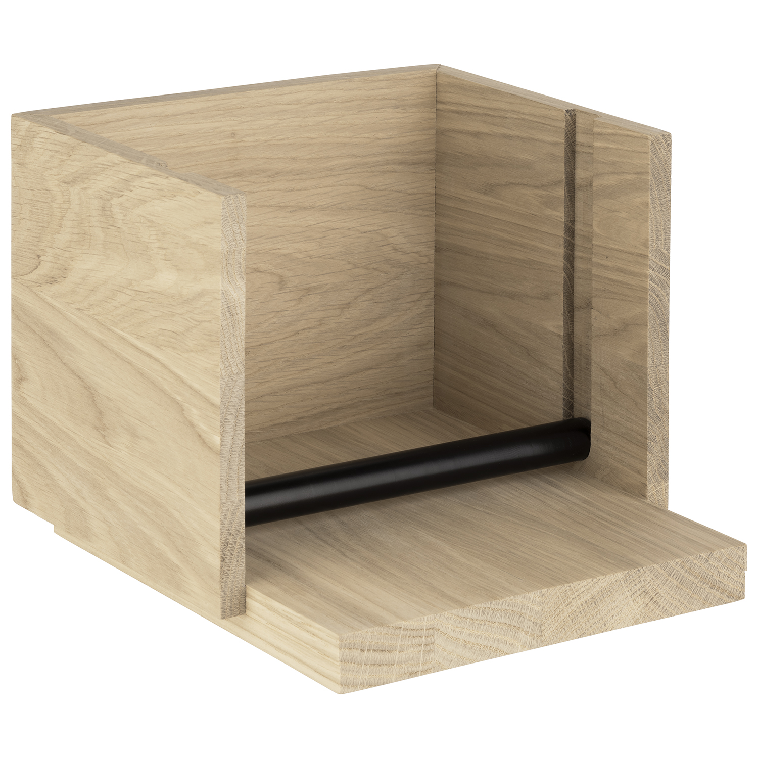 Serviettenhalter VALO 19 x 19 cm, H: 16 cm, Eichenholz geölt