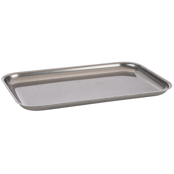 Tablett -VINTAGE- 32 x 21,5 cm, H: 2 cm Edelstahl 