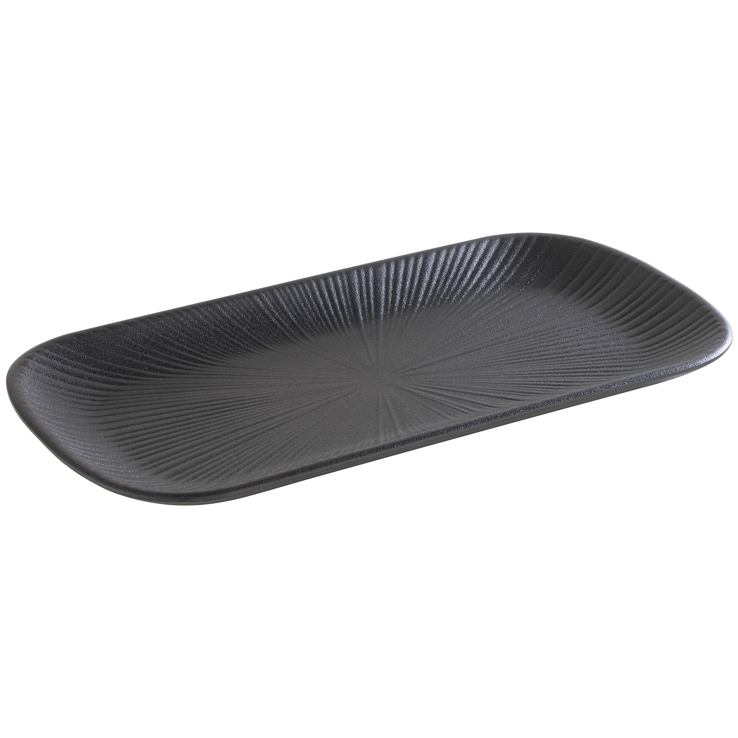 GN 1/3 Tablett -NERO- 32,5 x 17,6 cm, H: 2,5 cm, Melamin, schwarz