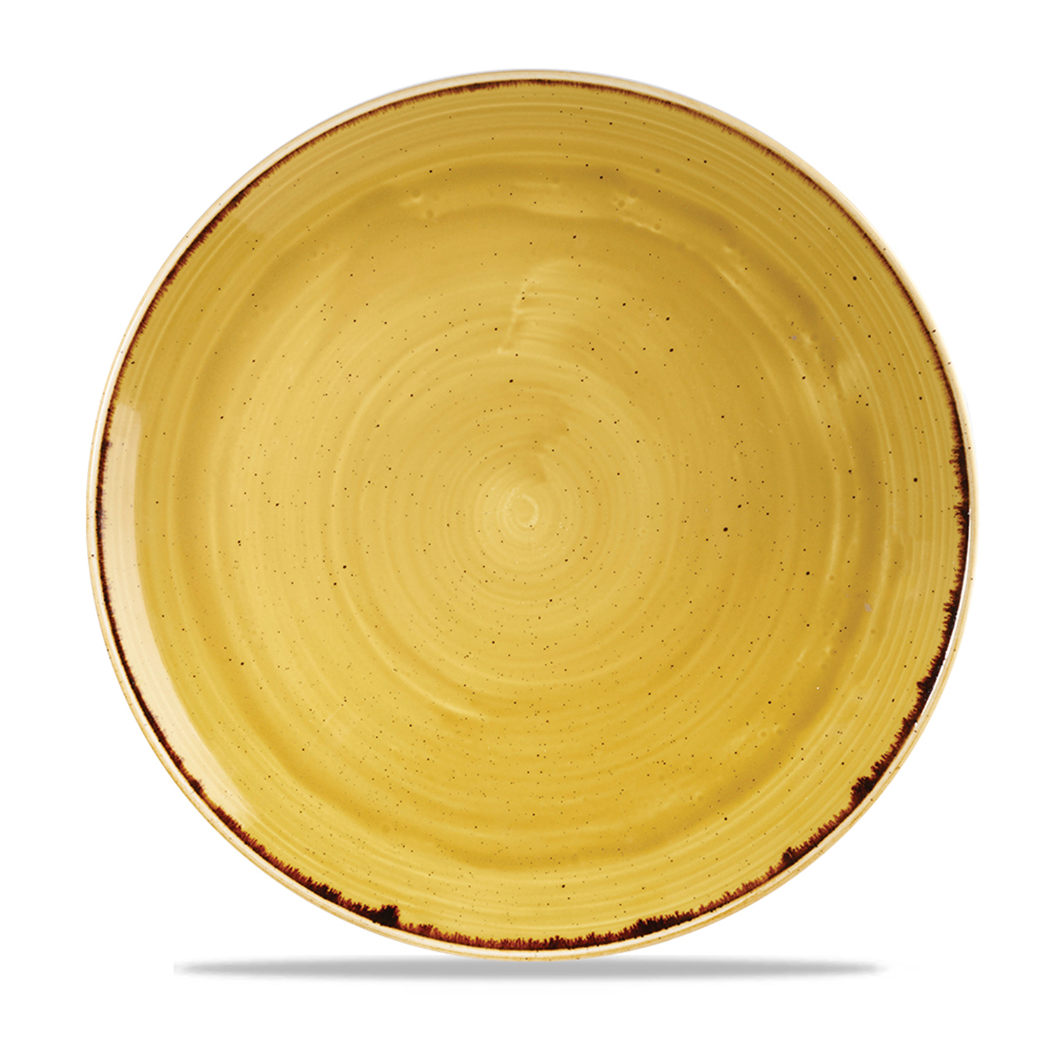 Coup Teller flach 28,8 cm, Stonecast Mustard Seed Yellow