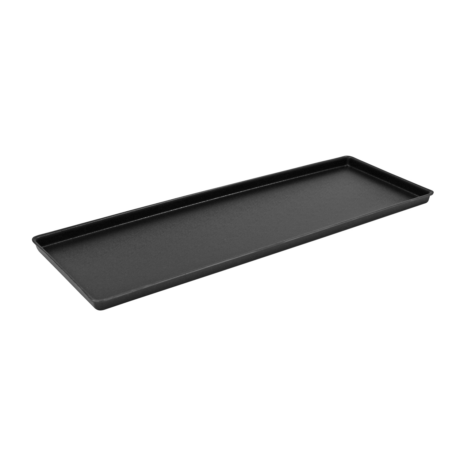 Auslagetablett 60 x 20 cm ABS, schwarz, genarbte Oberfläche