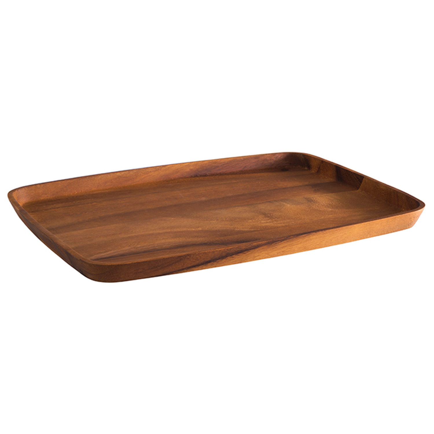 Servierbrett 35 x 25 cm, H: 2 cm Akazienholz 