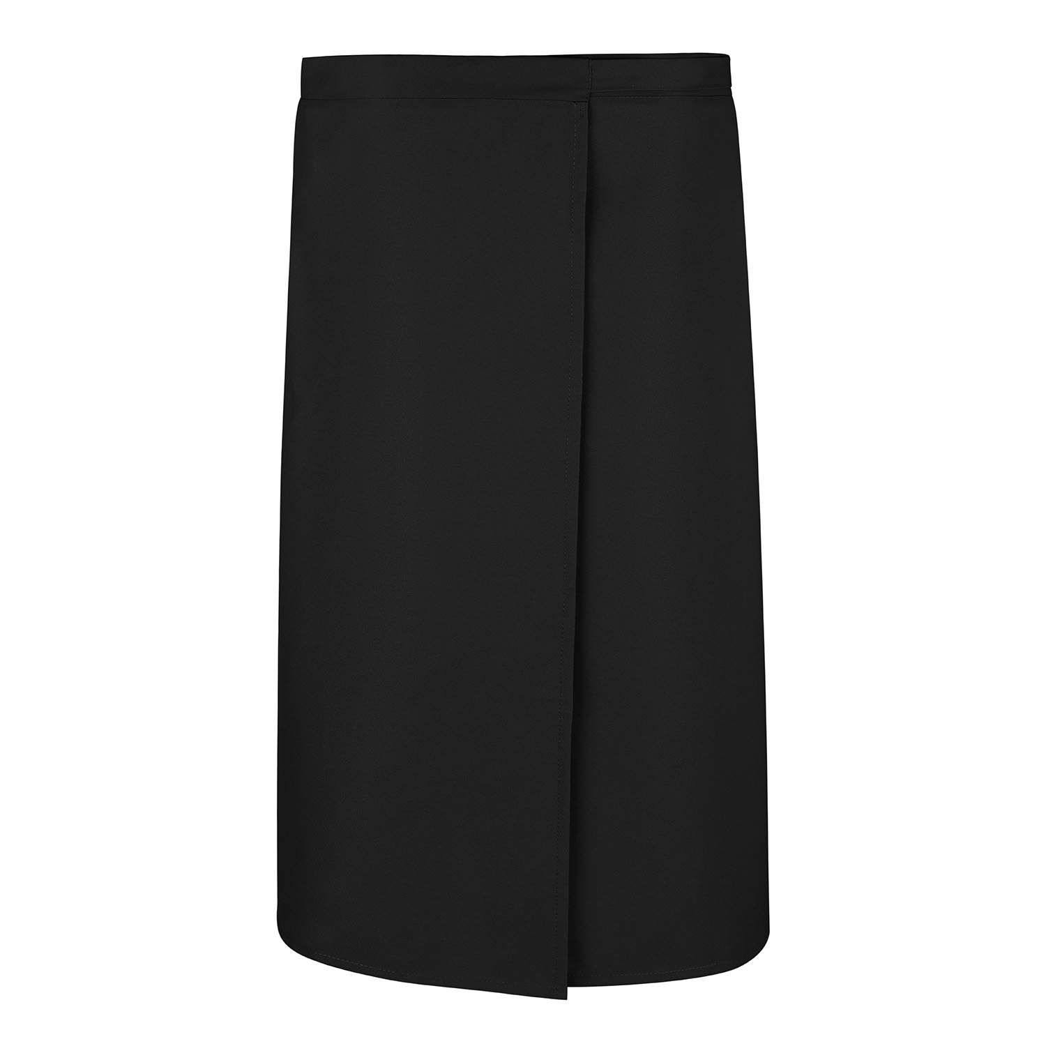Wickel-Bistroschürze 125 x 50 cm, schwarz