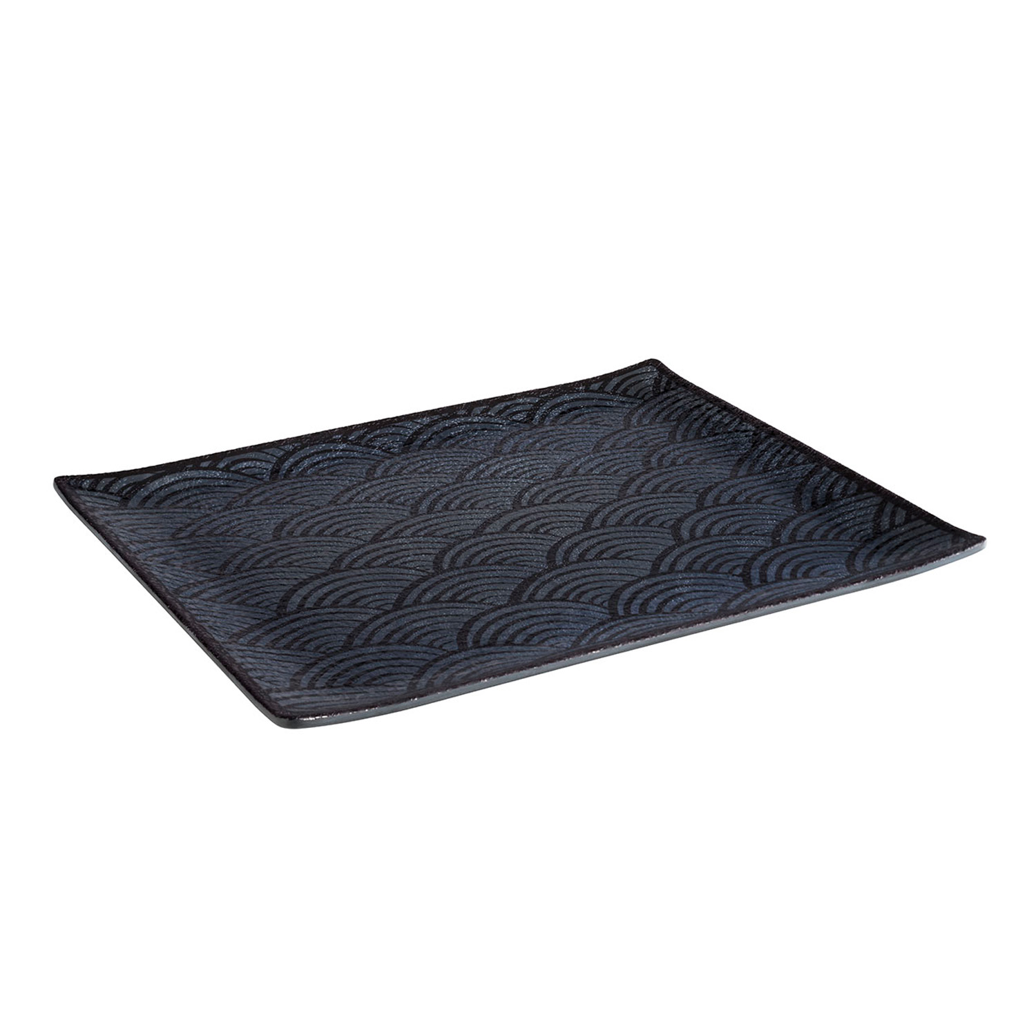 GN 1/2 Tablett -DARK WAVE- 32,5 x 26,5, H: 2 cm Melamin