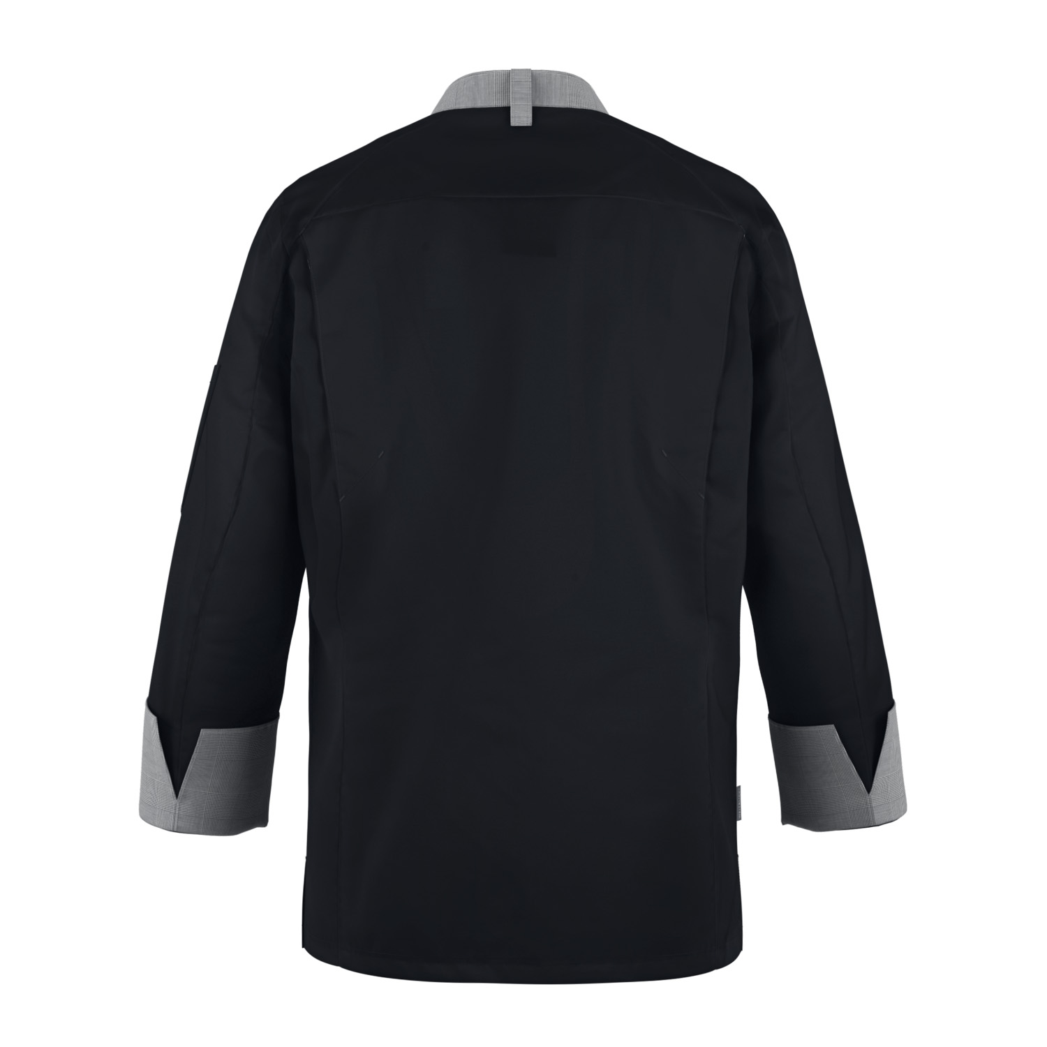 Koch-/Servicejacke Glencheck Herren schwarz/schwarz Glencheck