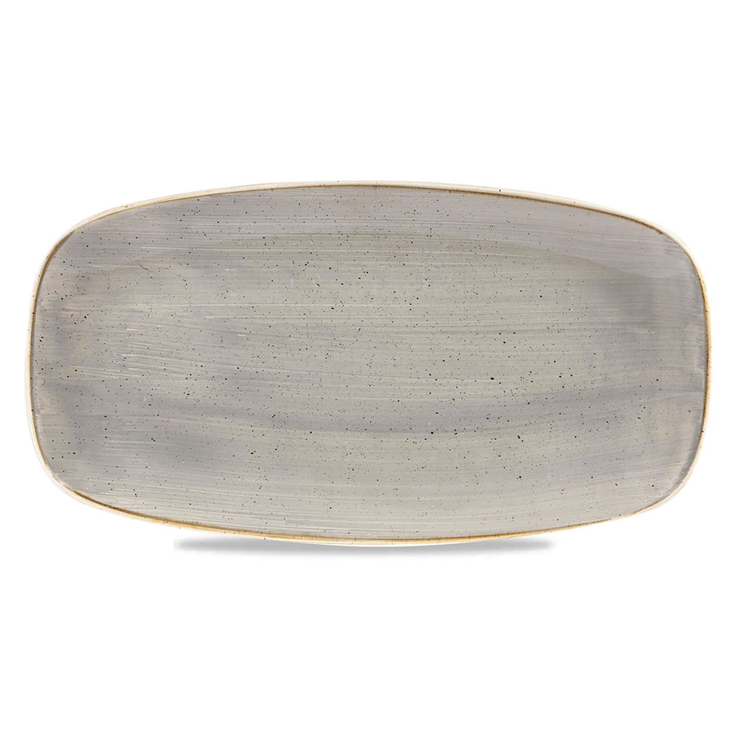Chefs Oblong Platte No. 4, 35,5 x 18,9 cm, Stonecast Peppercorn Grey