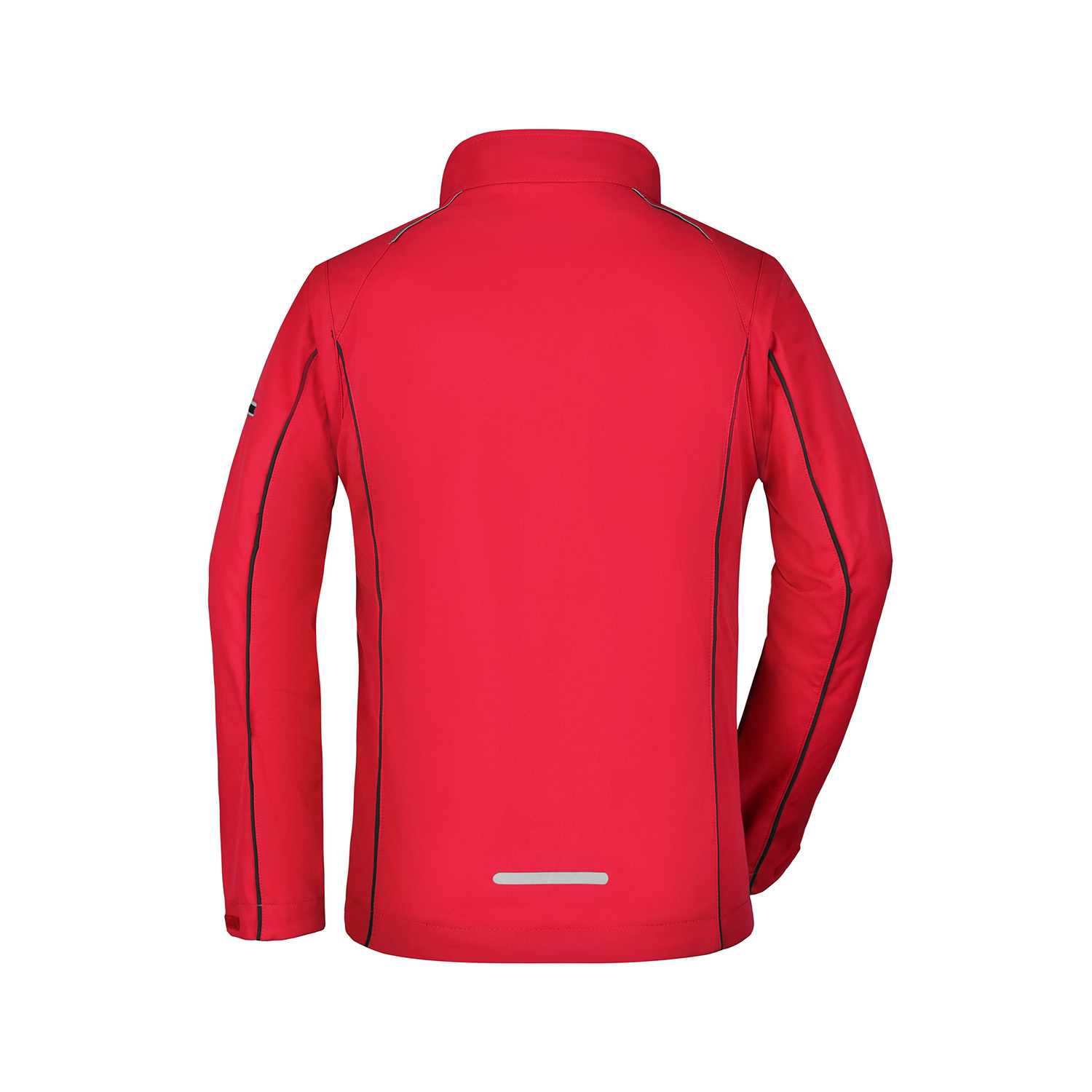 Damen-Softshelljacke Zip-Off, rot/schwarz