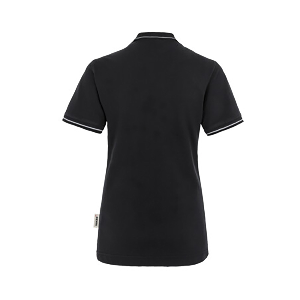 Woman-Polo Casual, schwarz/silber