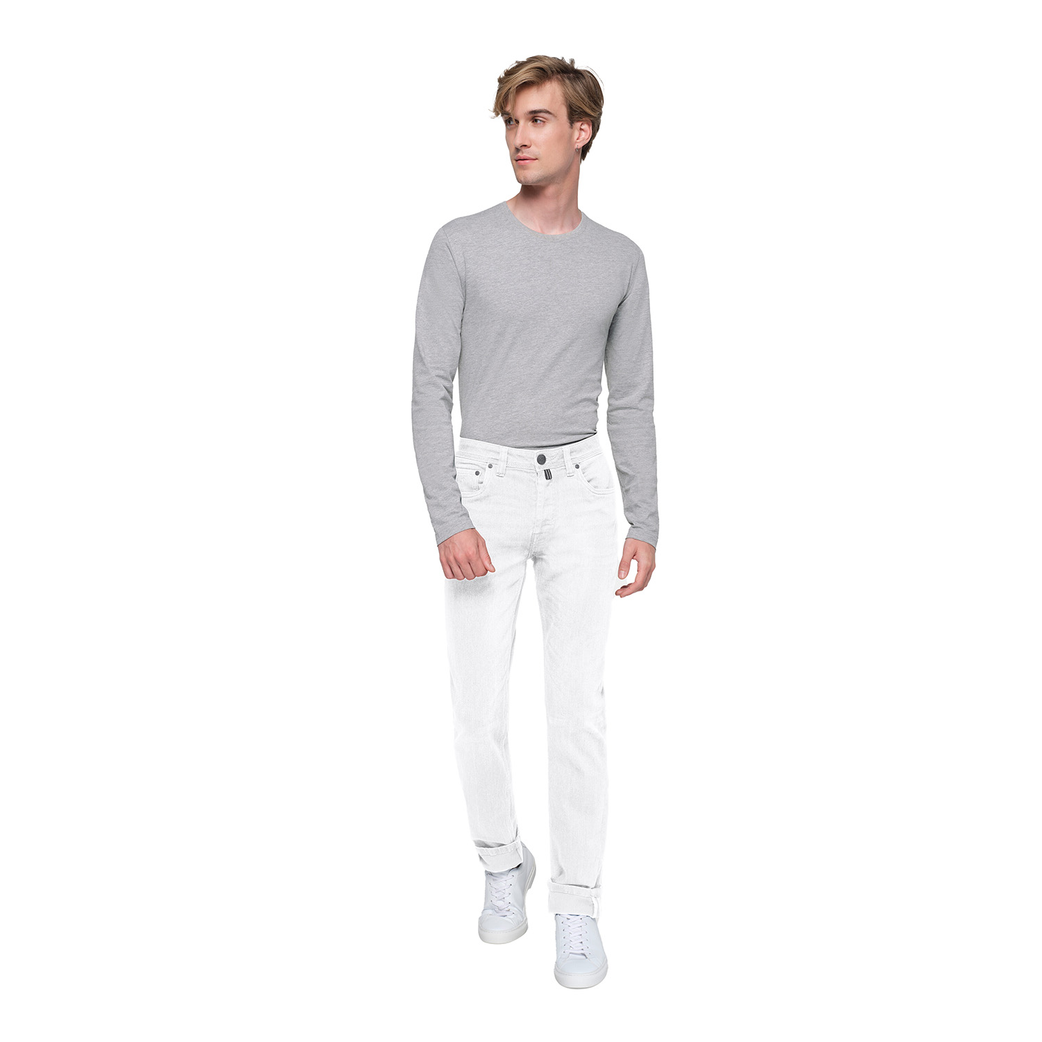 Herrenhose 5-Pocket-Jeans x-stretch ECO, weiß