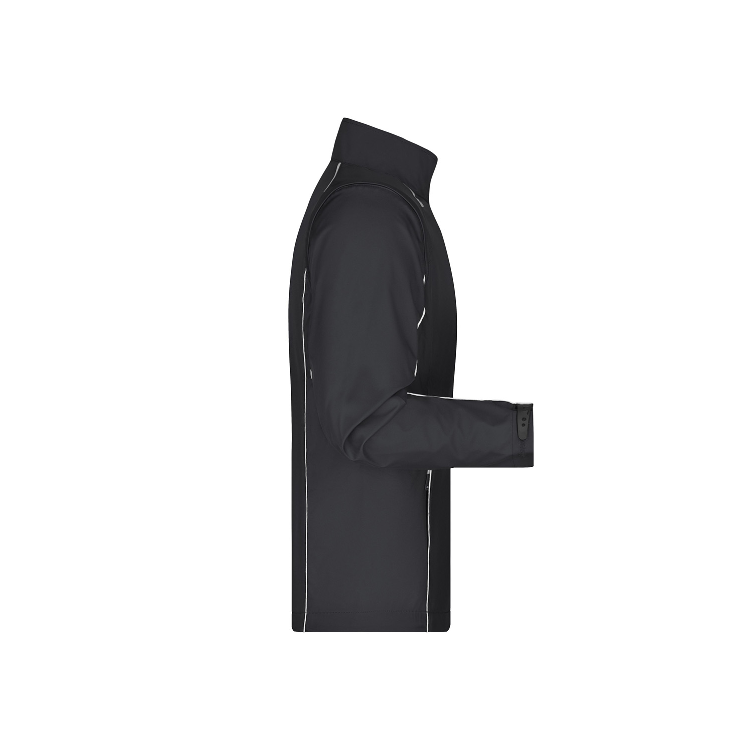Herren-Softshelljacke Zip-Off, schwarz/silber