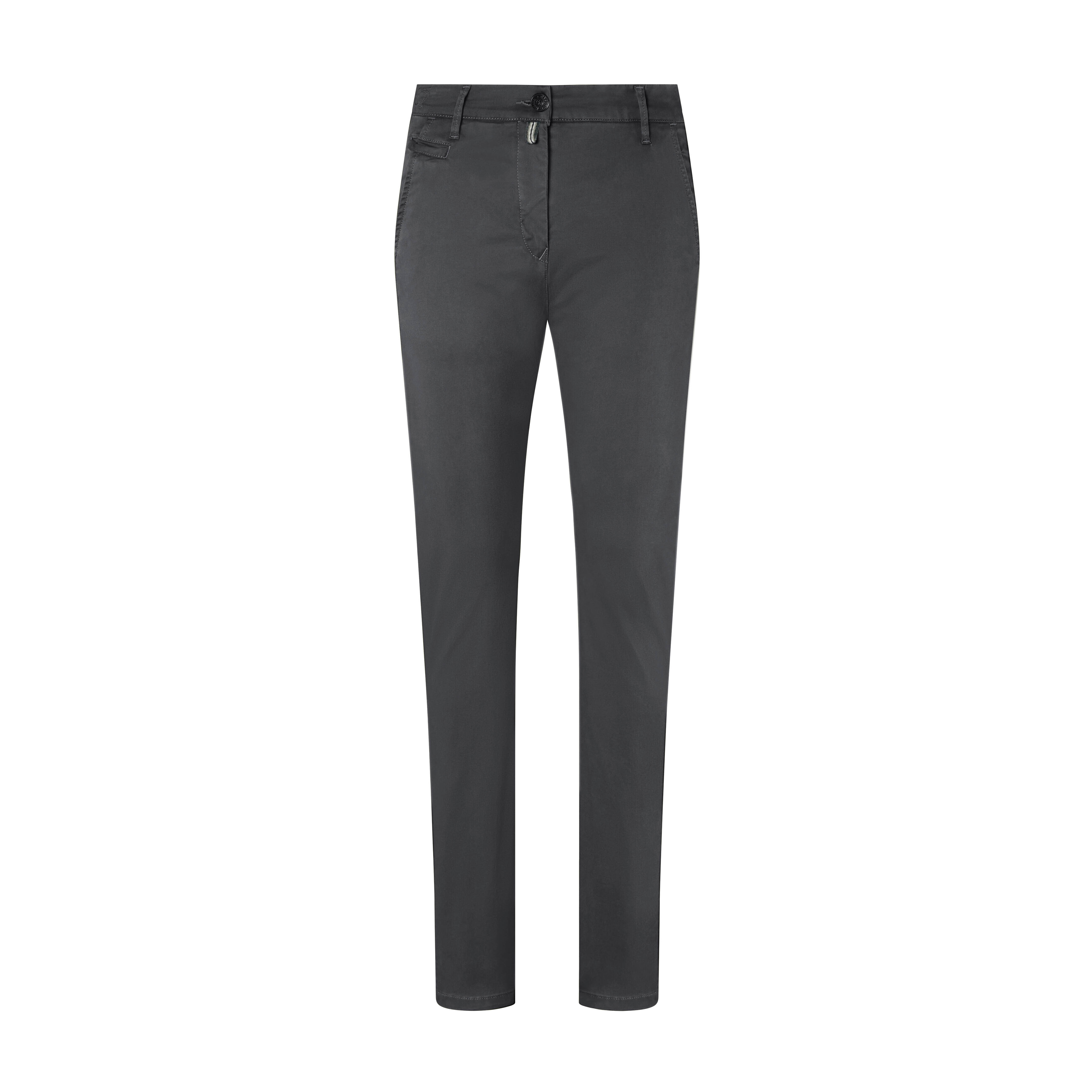 Damenhose Chino X-Stretch, karbongrau