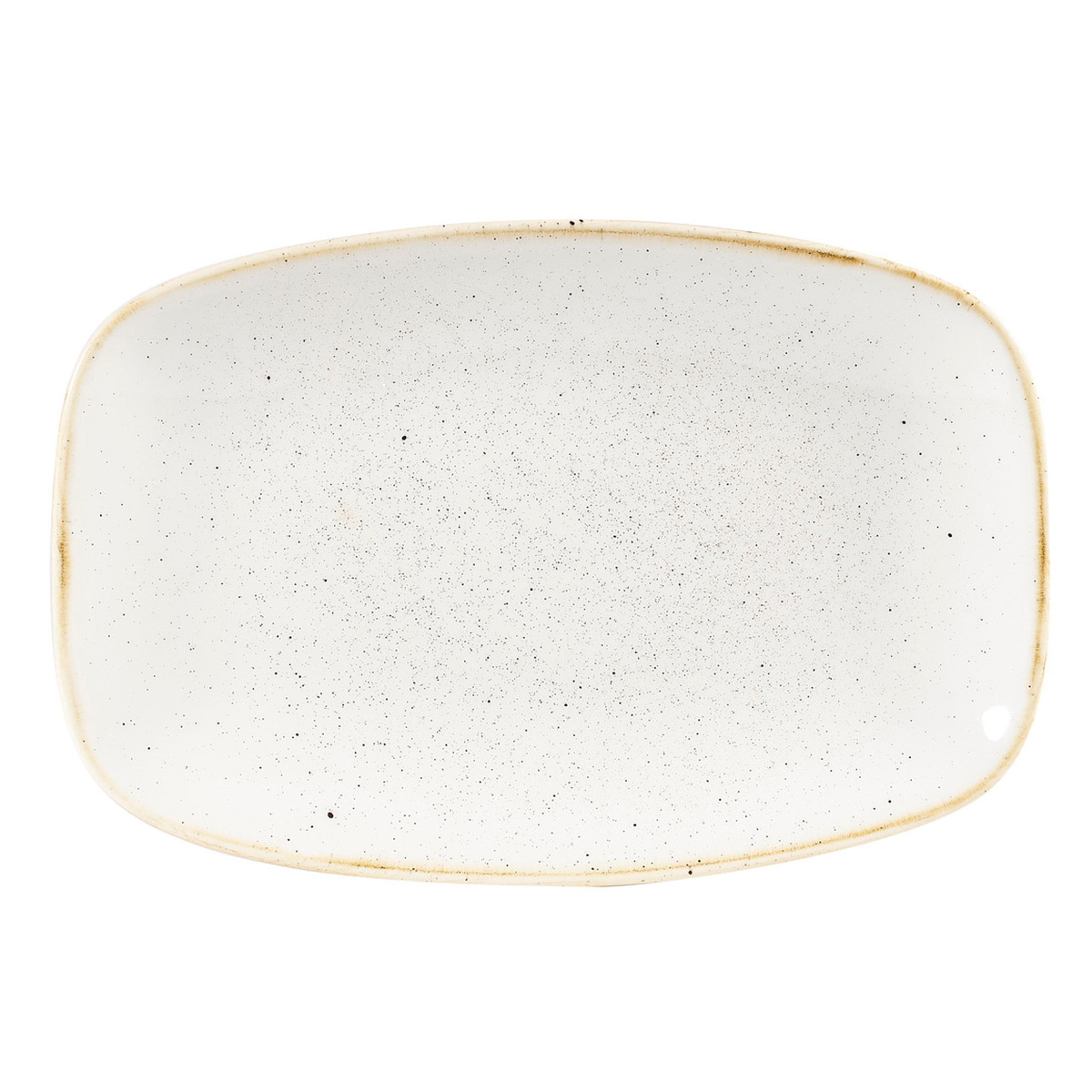 Chefs Oblong Platte No. 6, 23,7 x 15,7 cm, Stonecast Barley White